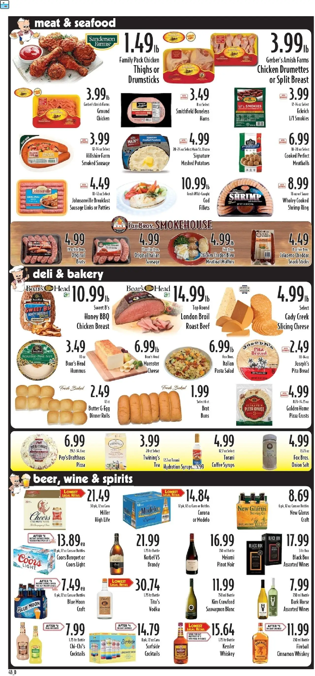 Piggly Wiggly Weekly Ad - valid from 22.10.2025 | Page: 6 | Products: Cheese, Tea, Seafood, Sausage