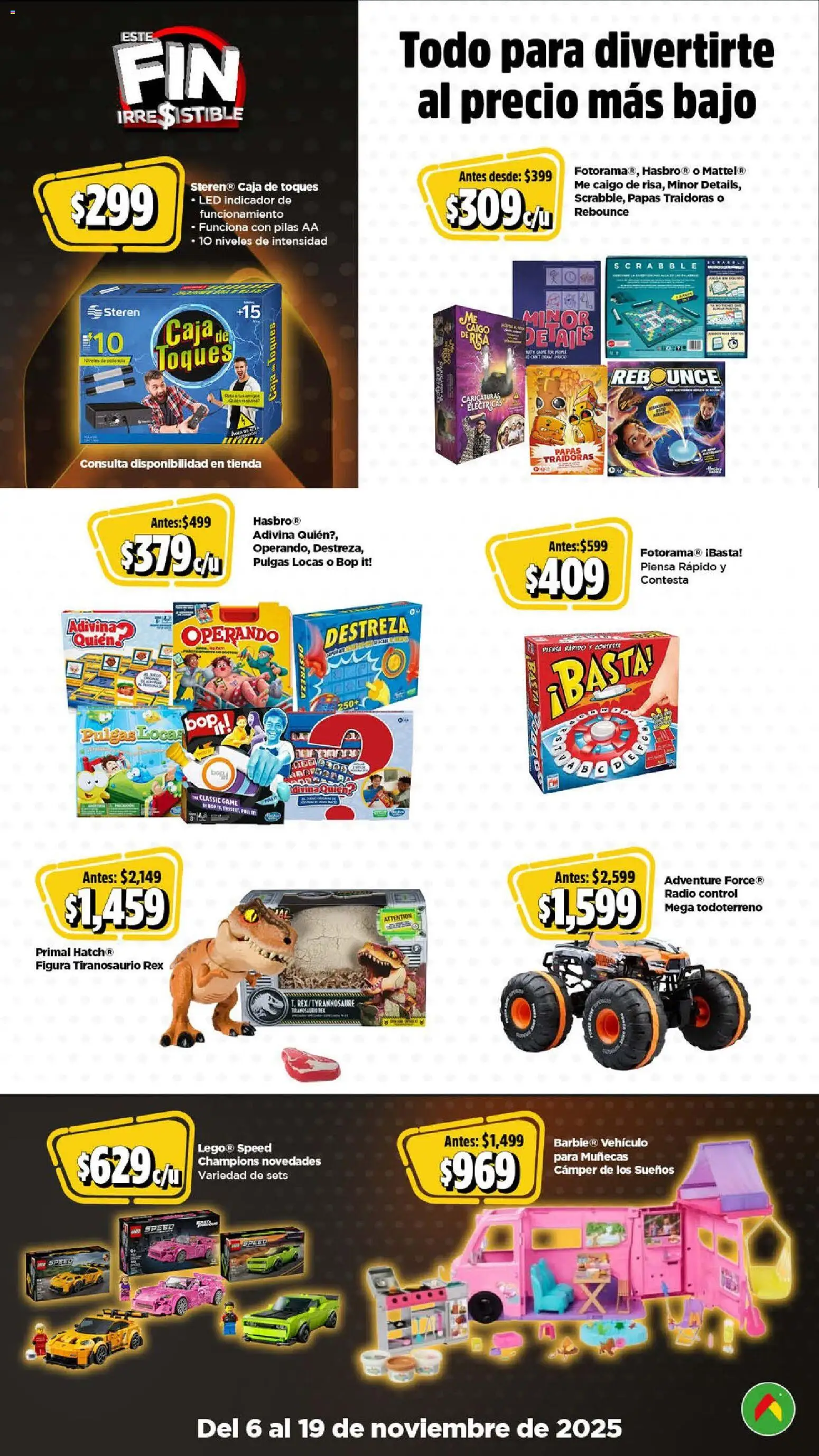 Nuevas ofertas de Bodega Aurrerá válidas en toda la República Mexicana desde el 06.11.2025. ¡Encuentra las mejores ofertas en Bodega Aurrerá Buen Fin ! | Página: 25 | Productos: Radio, Caja, Pilas