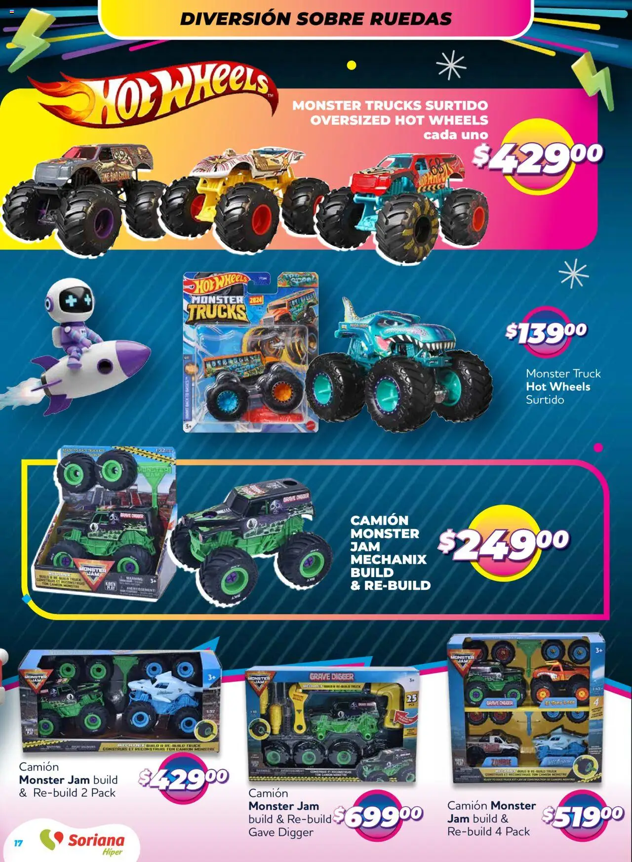 Nuevas ofertas de Soriana válidas en toda la República Mexicana desde el 09.10.2025. ¡Encuentra las mejores ofertas en Soriana - Reino de los Juguetes Híper Nacional! | Página: 17 | Productos: Sobre