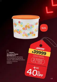 Vista previa Tupperware Black Friday válido desde el 30.10.2025 | Página: 114 | Productos: Heladera, Naranjas