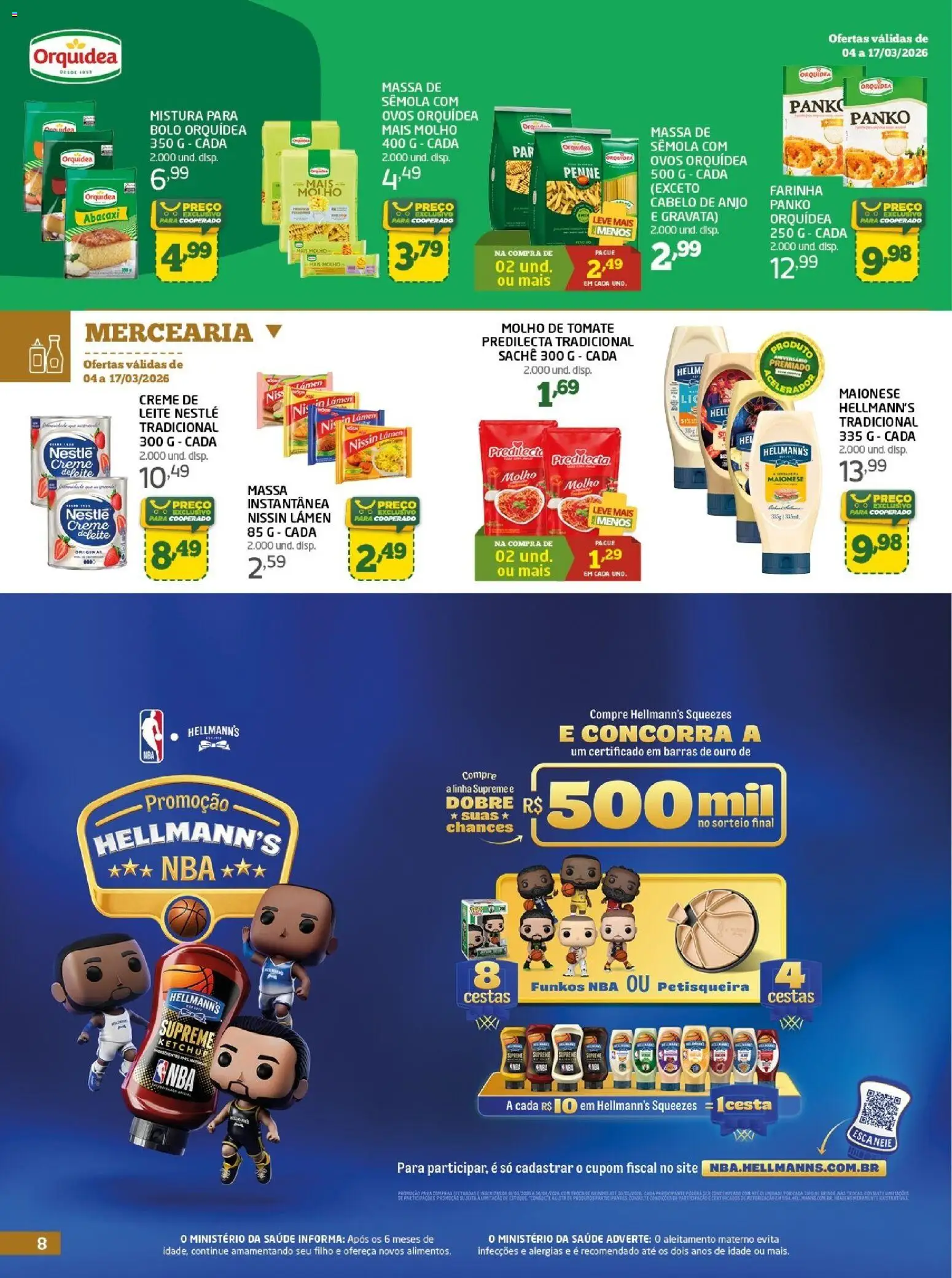 Cooper Folheto - válido de 04.03.2026 | Página: 8 | Produtos: Abacaxi, Ketchup, Bolo, Creme