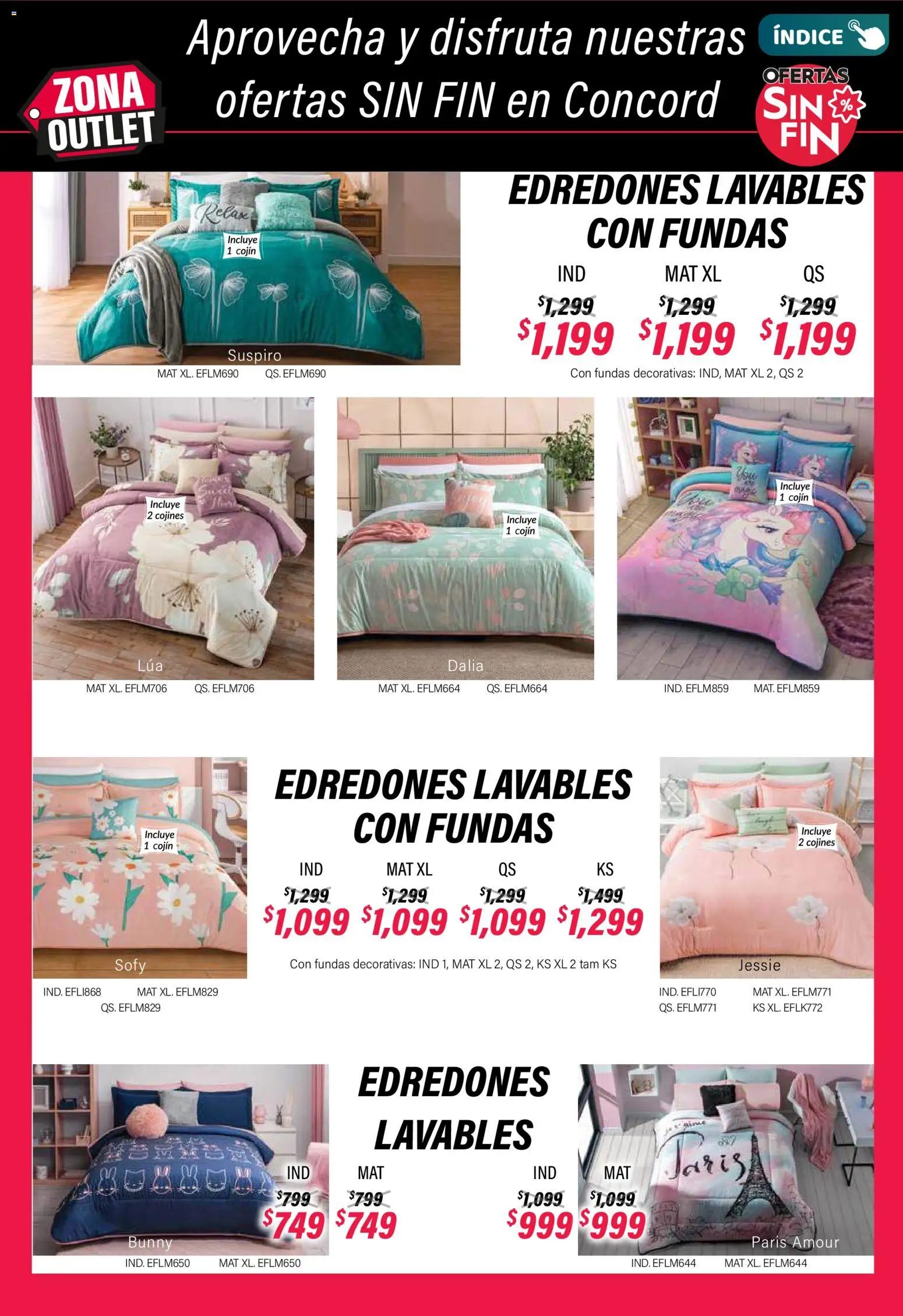 Nuevas ofertas de Colchas Concord válidas en toda la República Mexicana desde el 01.11.2025. ¡Encuentra las mejores ofertas en Colchas Concord Buen Fin! | Página: 269