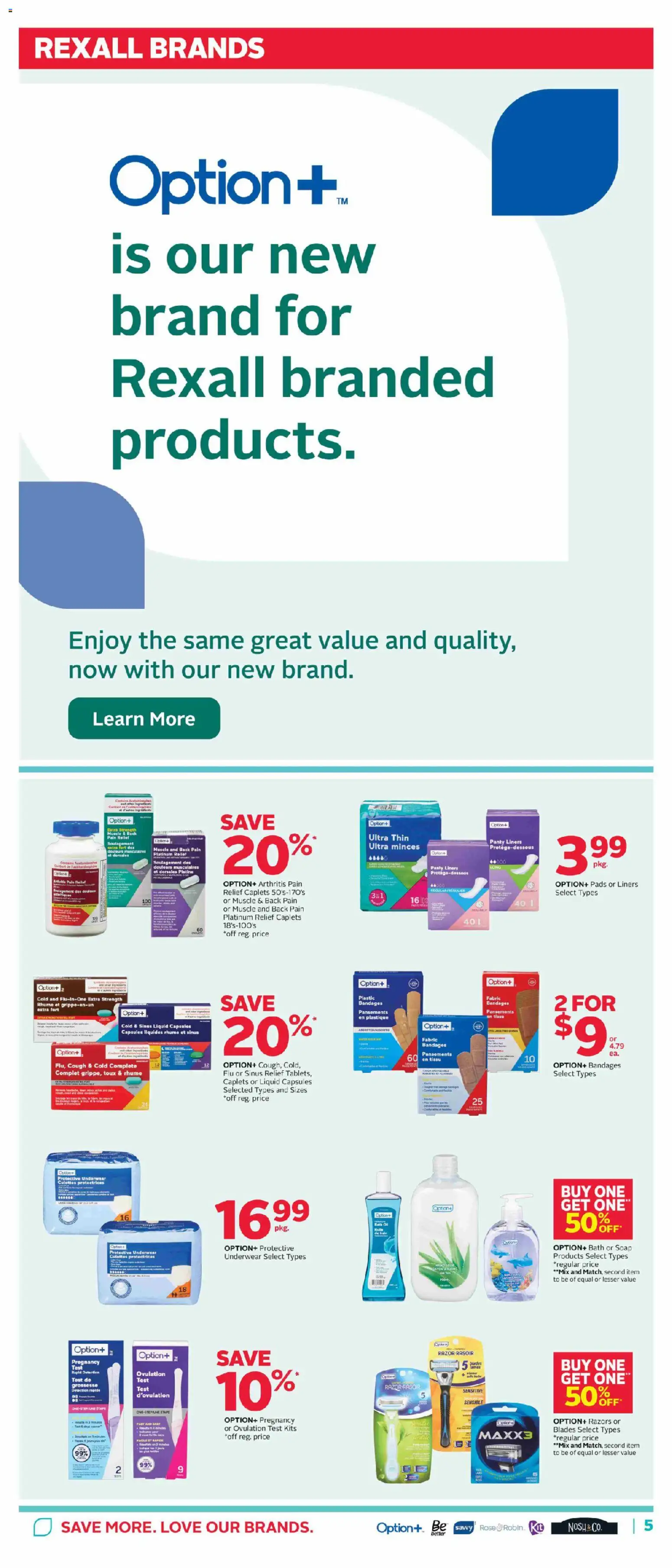 Rexall flyer valid from 21.11.2025 | Page: 9 | Products: Soap, Bath, Underwear