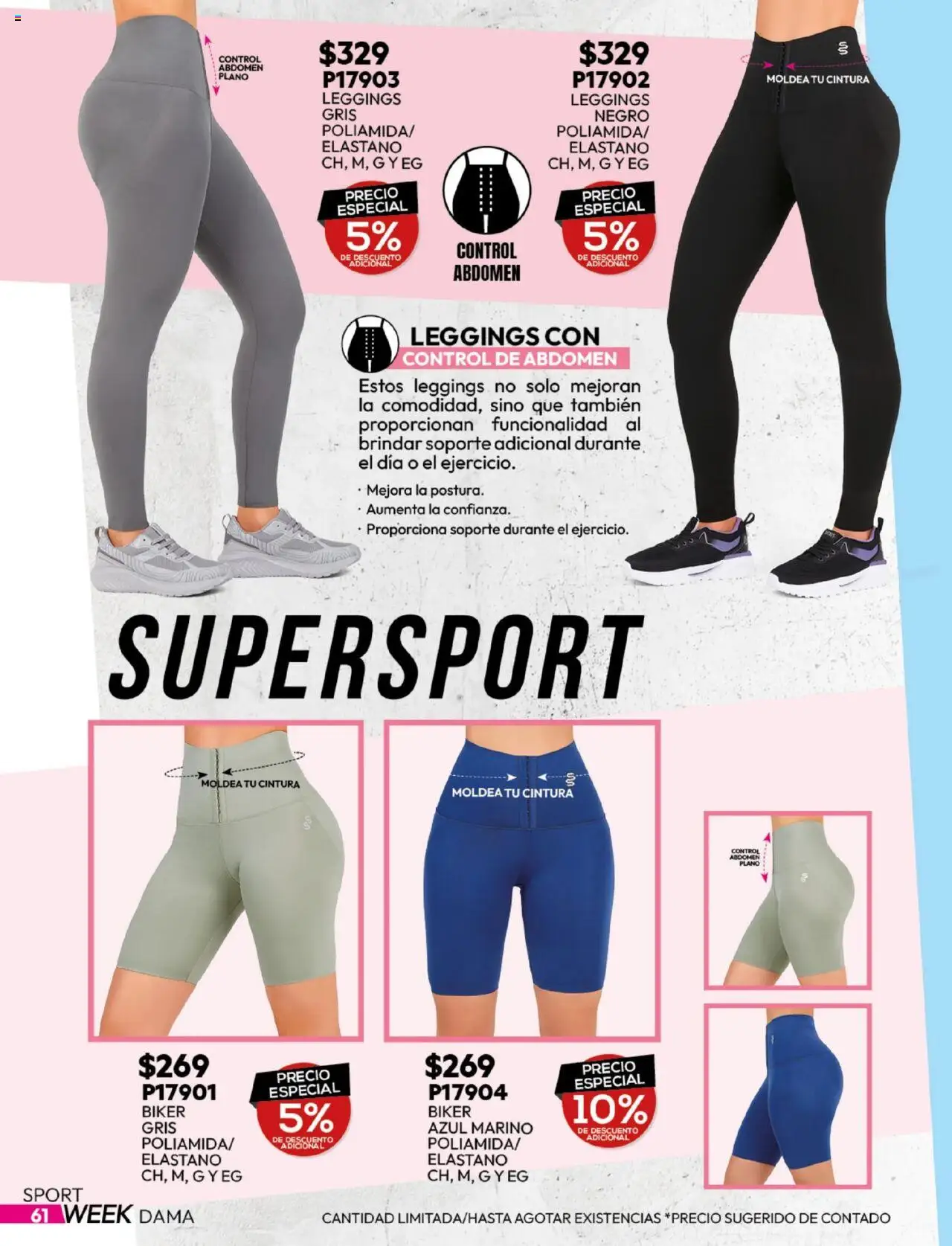 Nuevas ofertas de Cklass válidas en toda la República Mexicana desde el 25.08.2025. ¡Encuentra las mejores ofertas en Cklass - Catálogo Sportweek! | Página: 62 | Productos: Leggings