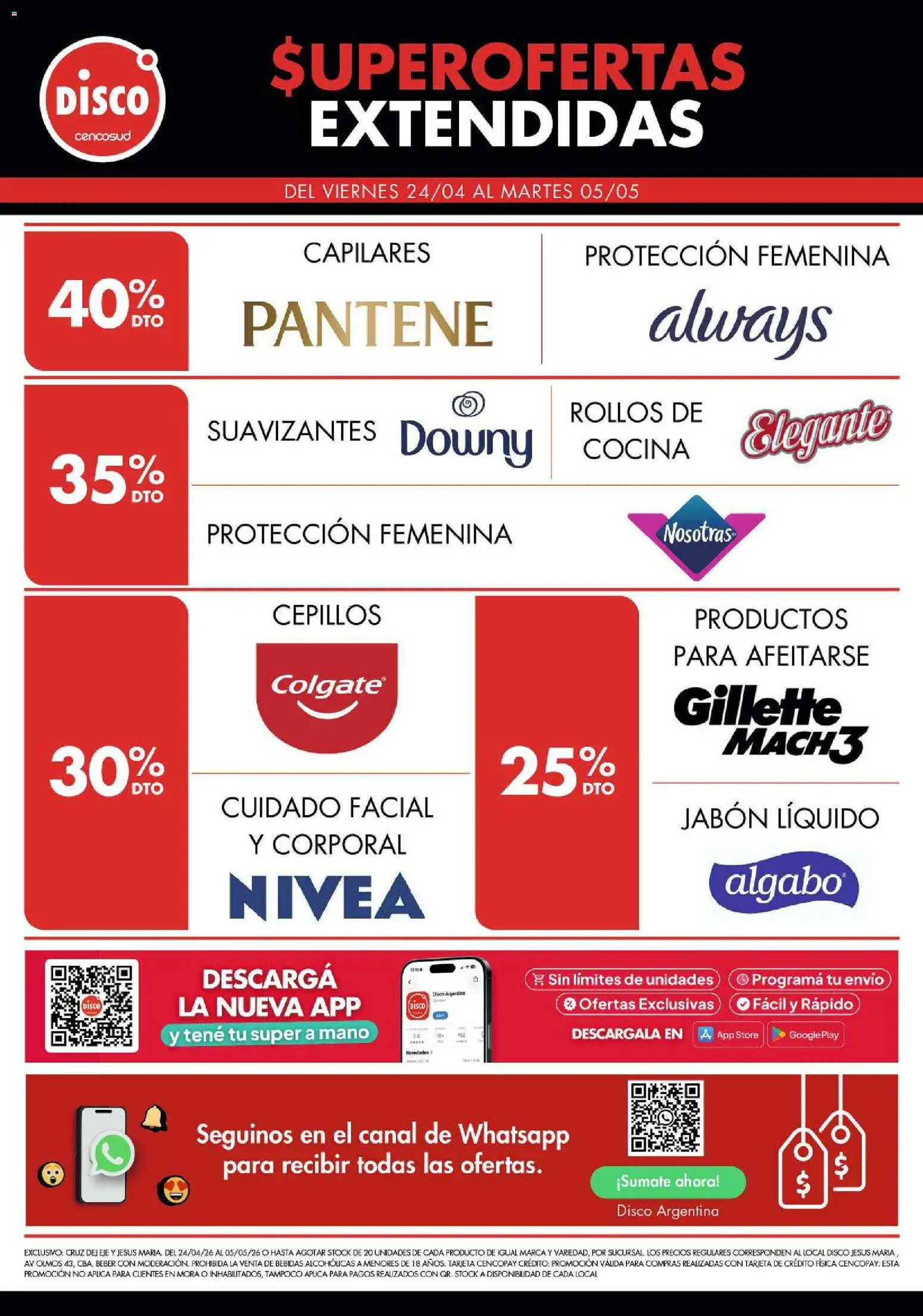 Disco - Super Ofertas Extendidas │ válido desde el 24.04.2026 | Página: 7 | Productos: Disco, Cocina, Jabón líquido, Jabón