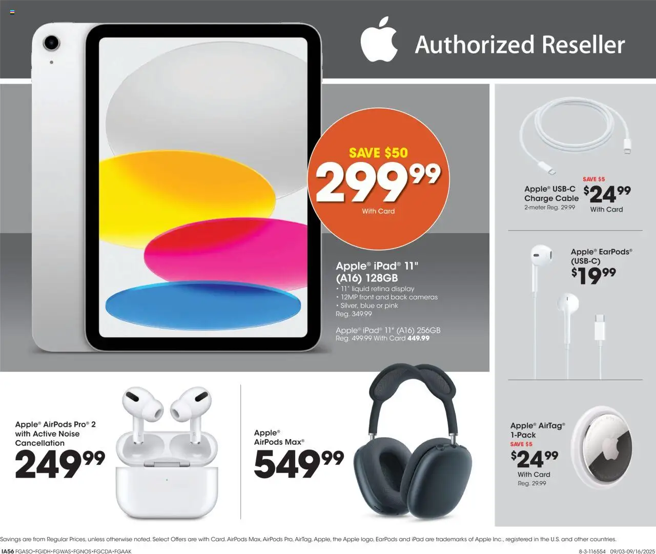 Fred Meyer Home & Apparel - valid from 10.09.2025 | Page: 12 | Products: Cable, Ipad