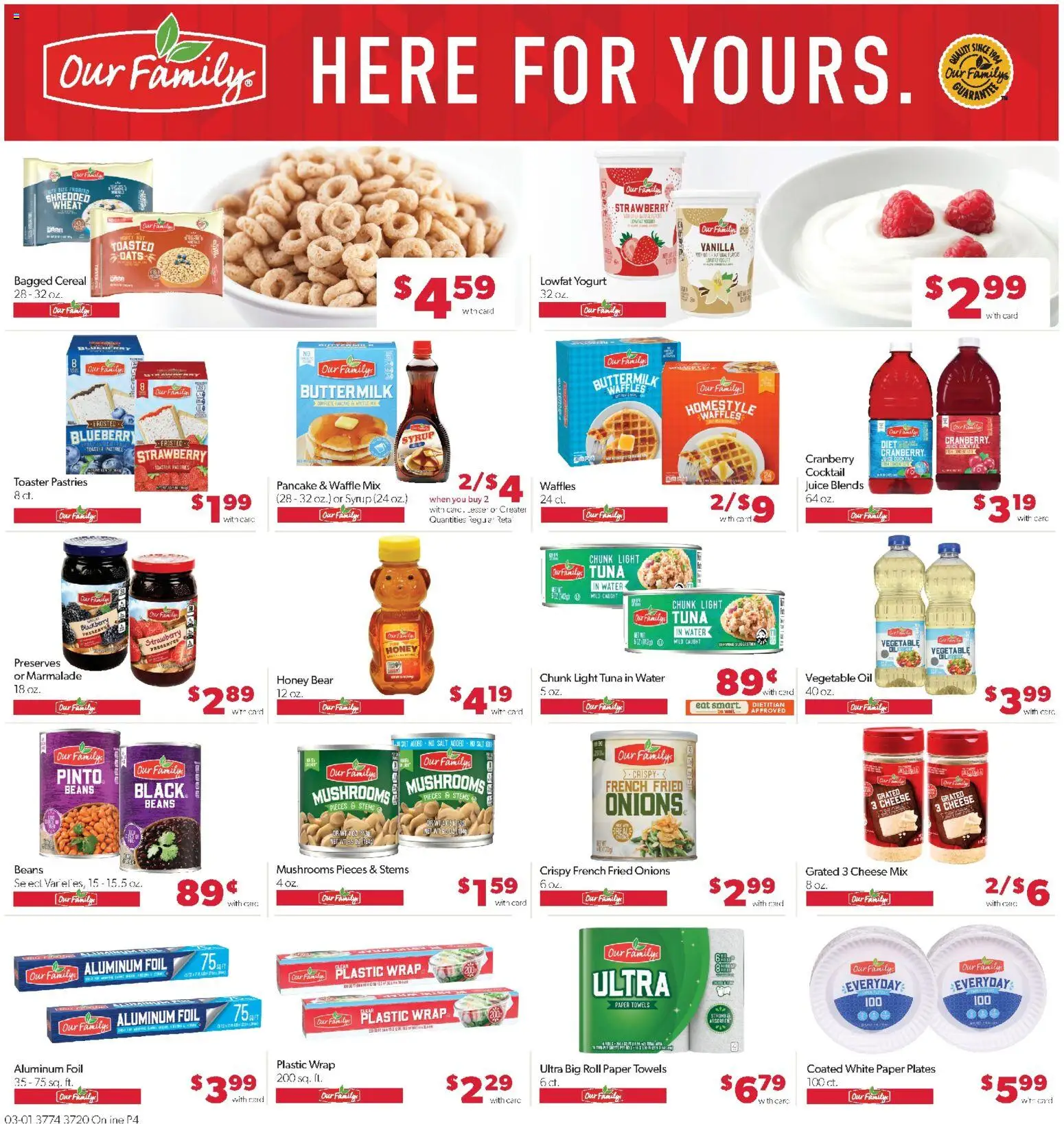 Family Fare Weekly Ad - valid from 01.03.2026 | Page: 10 | Products: Mushrooms, Cheese, Oil, Juice