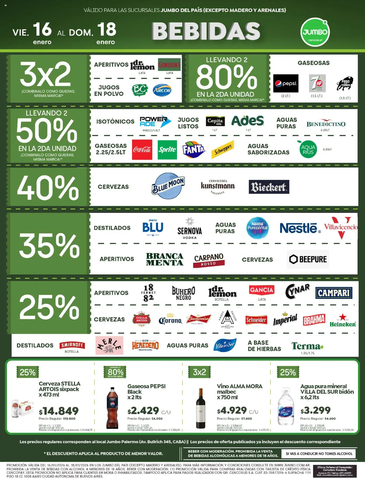 Jumbo - Ofertas | Córdoba │ válido desde el 16.01.2026 | Página: 5 | Productos: Bidón, Polvo, Gaseosa, Vino