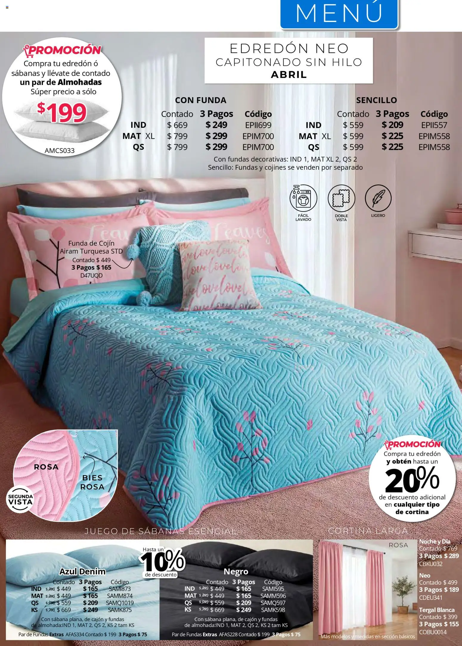 Nuevas ofertas de Colchas Concord válidas en toda la República Mexicana desde el 01.05.2026. ¡Encuentra las mejores ofertas en Colchas Concord catálogo! | Página: 70 | Productos: Juego, Funda, Sabanas