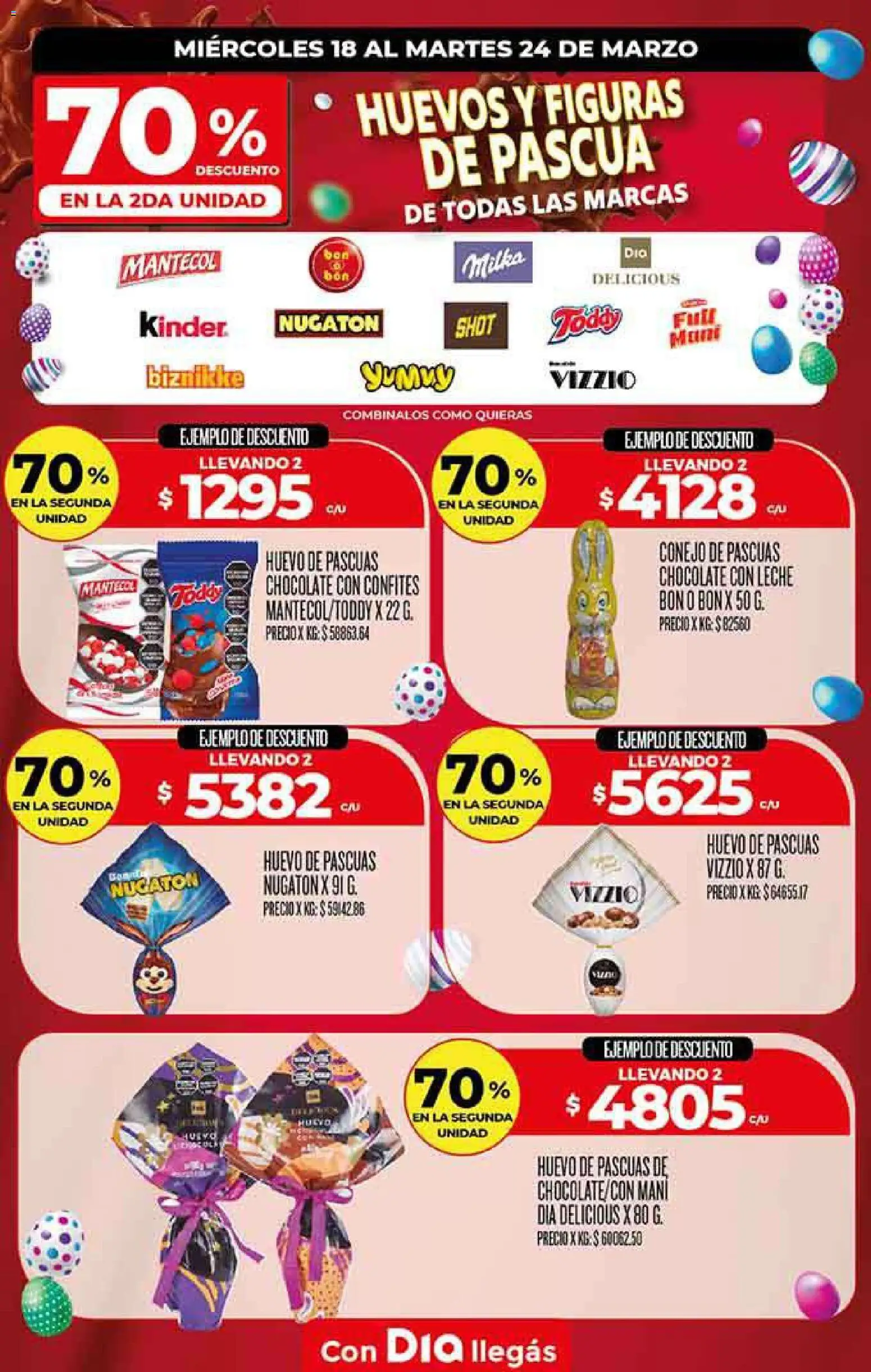 Dia - Ofertas - Todas las tiendas │ válido desde el 18.03.2026 | Página: 1 | Productos: Mani, Huevo, Leche, Huevos