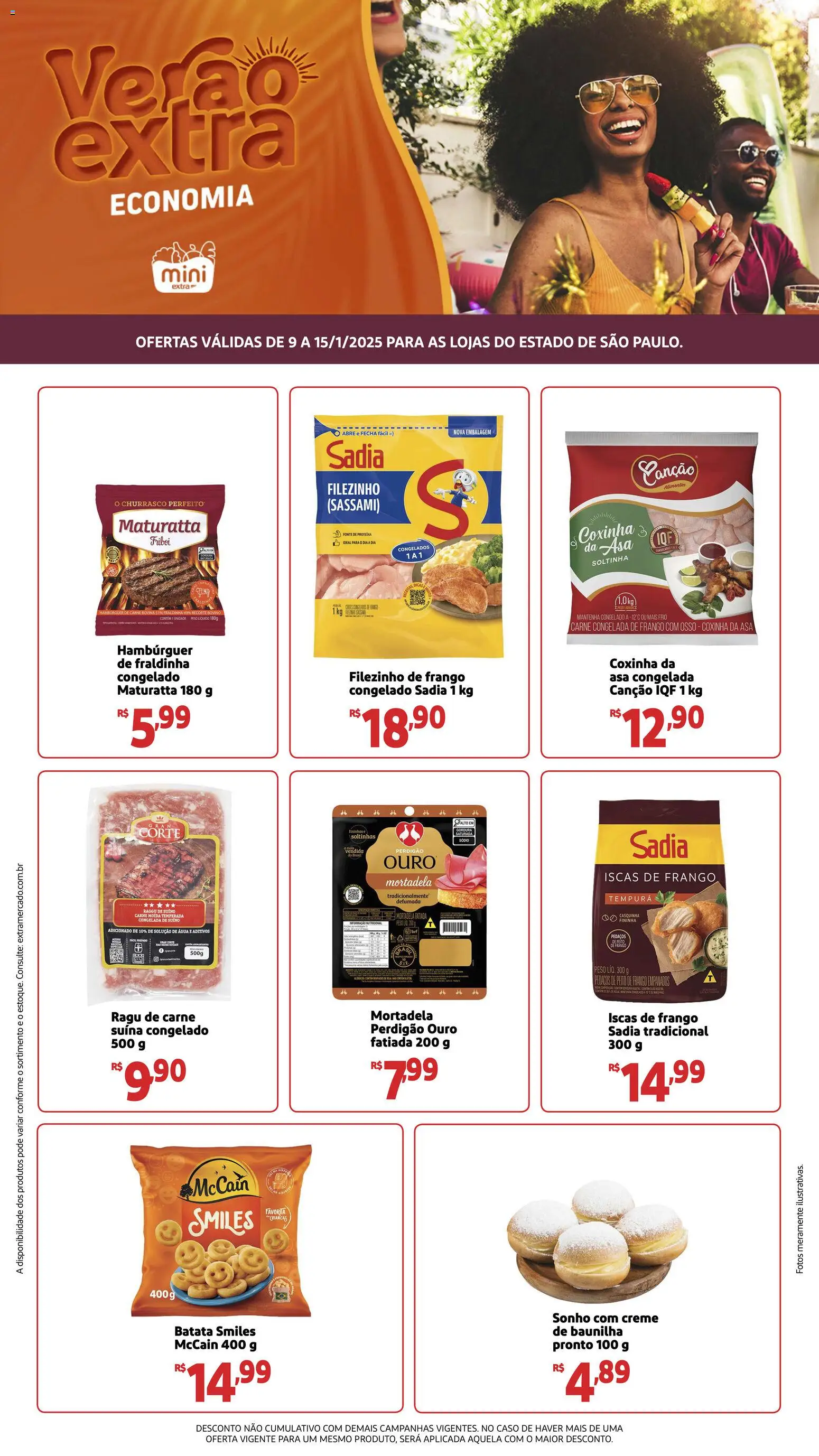 Mini Extra Folheto - válido de 09.01.2026 | Página: 1 | Produtos: Fraldinha, Carne, Batata, Carne moída