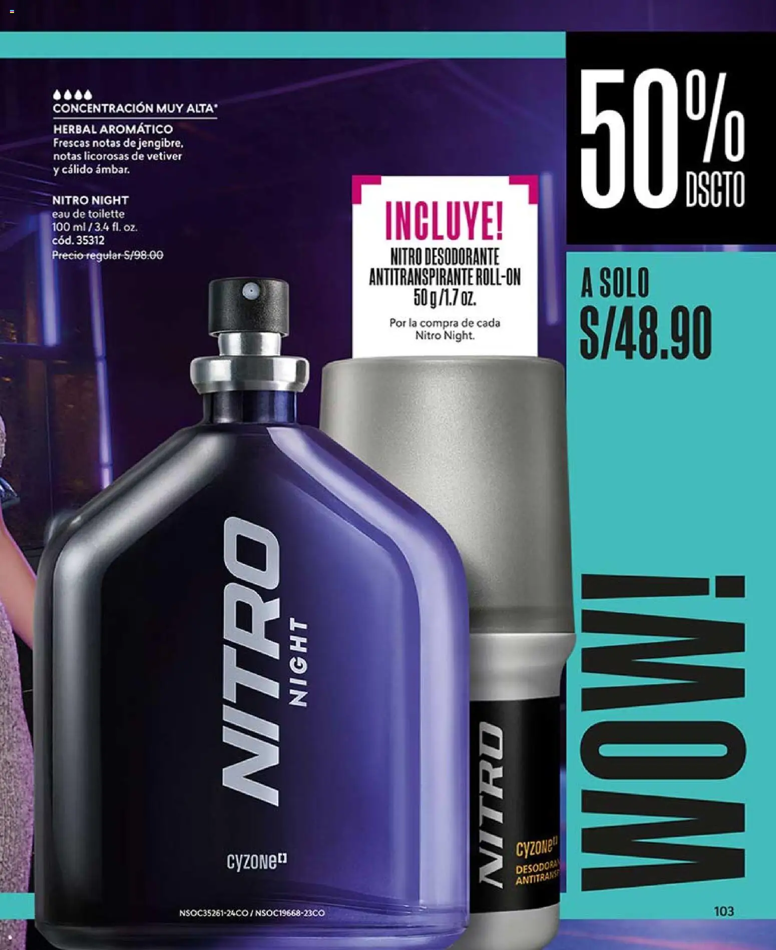 Catálogo CyZone válido desde 14.03.2026 | Página: 103 | Productos: Desodorante, Antitranspirante, EAU de Toilette