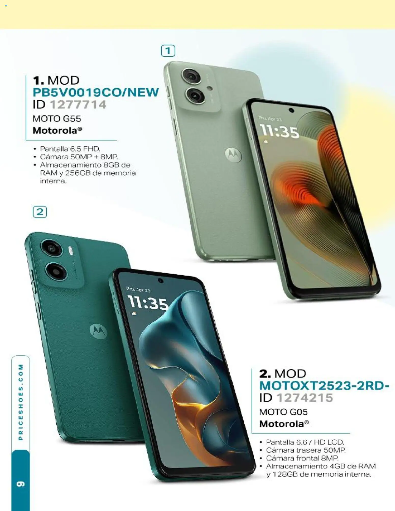 Nuevas ofertas de Price Shoes válidas en toda la República Mexicana desde el 21.11.2025. ¡Encuentra las mejores ofertas en Price Shoes catálogo Pantallas & Celulares! | Página: 9 | Productos: Cámara