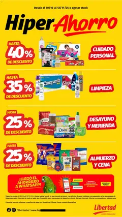Vista previa Hipermercado Libertad catálogo válido desde el 30.10.2025