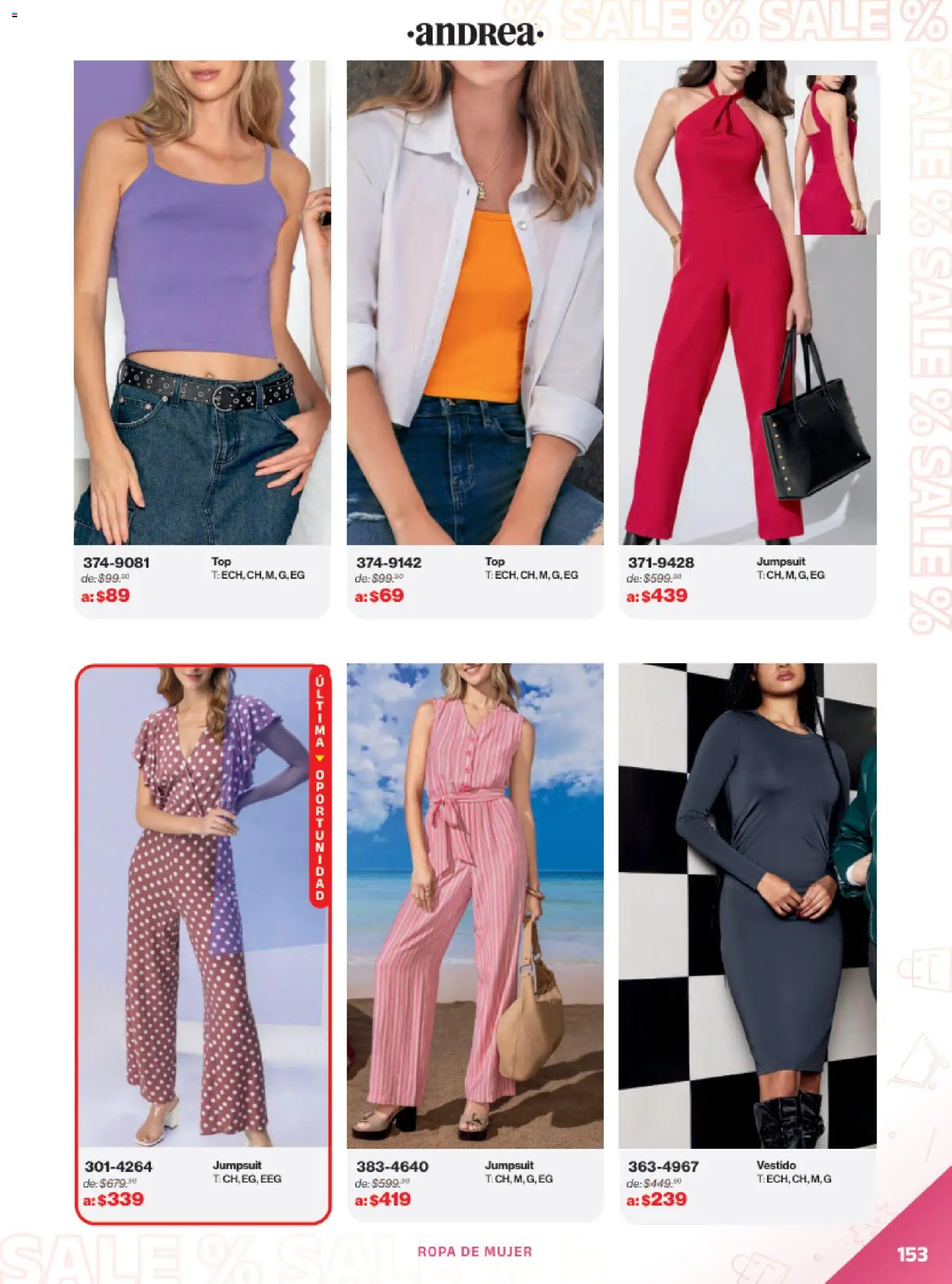 Nuevas ofertas de Andrea válidas en toda la República Mexicana desde el 21.12.2025. ¡Encuentra las mejores ofertas en Andrea catálogo Outlet! | Página: 153 | Productos: Ropa, Vestido