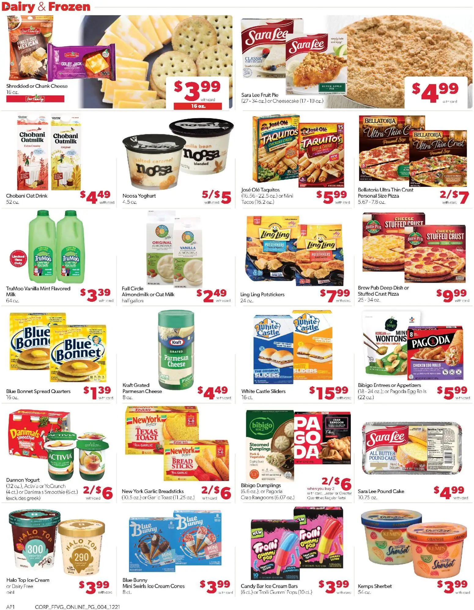 Family Fare Weekly Ad - MI - valid from 19.12.2025 | Page: 16 | Products: Milk, Pizza, Cream, Ice cream