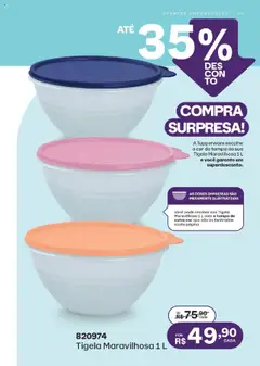 Tupperware - Catálogo Vitrine 10 - Pré-Visualização do folheto da loja Tupperware, válido de 01.10.2025 | Página: 39 | Produtos: Tigela