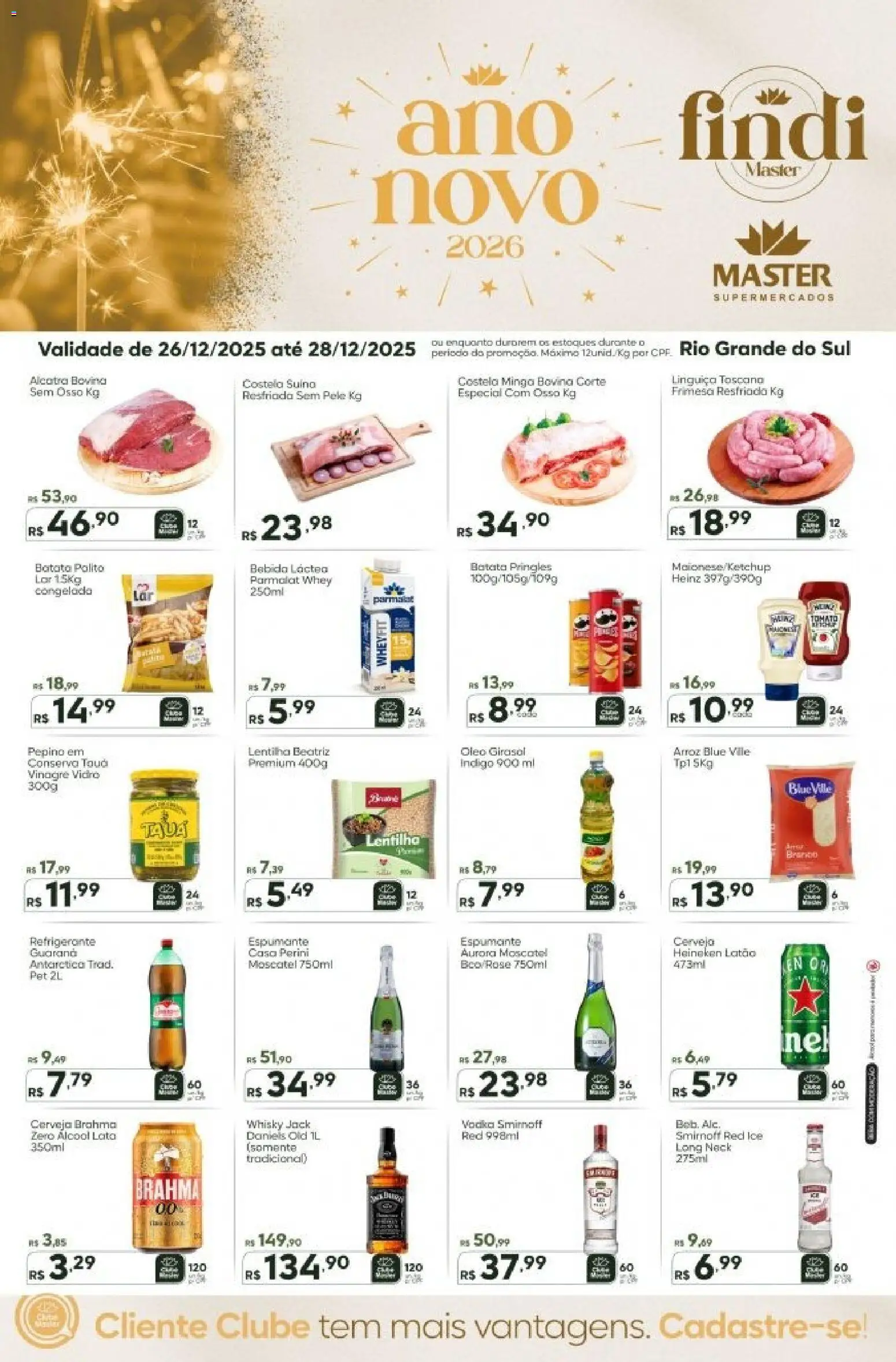 Master Folheto - válido de 26.12.2025 | Página: 1 | Produtos: Lentilha, Óleo, Heineken, Batata