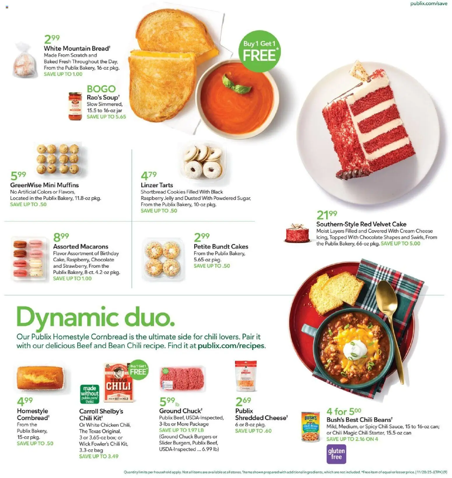 Publix Weekly Ad - valid from 28.11.2025 | Page: 9 | Products: Cheese, Chocolate, Cream, Bag