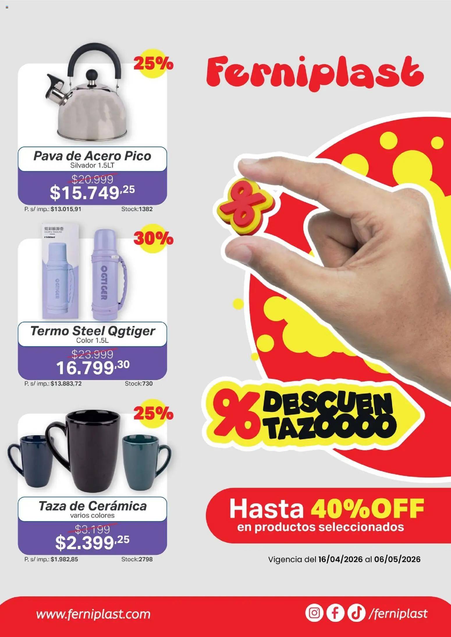 Ferniplast catálogo de 16/04/2026 ✳️ Obtenga un descuento limitado hoy mismo | Argentina