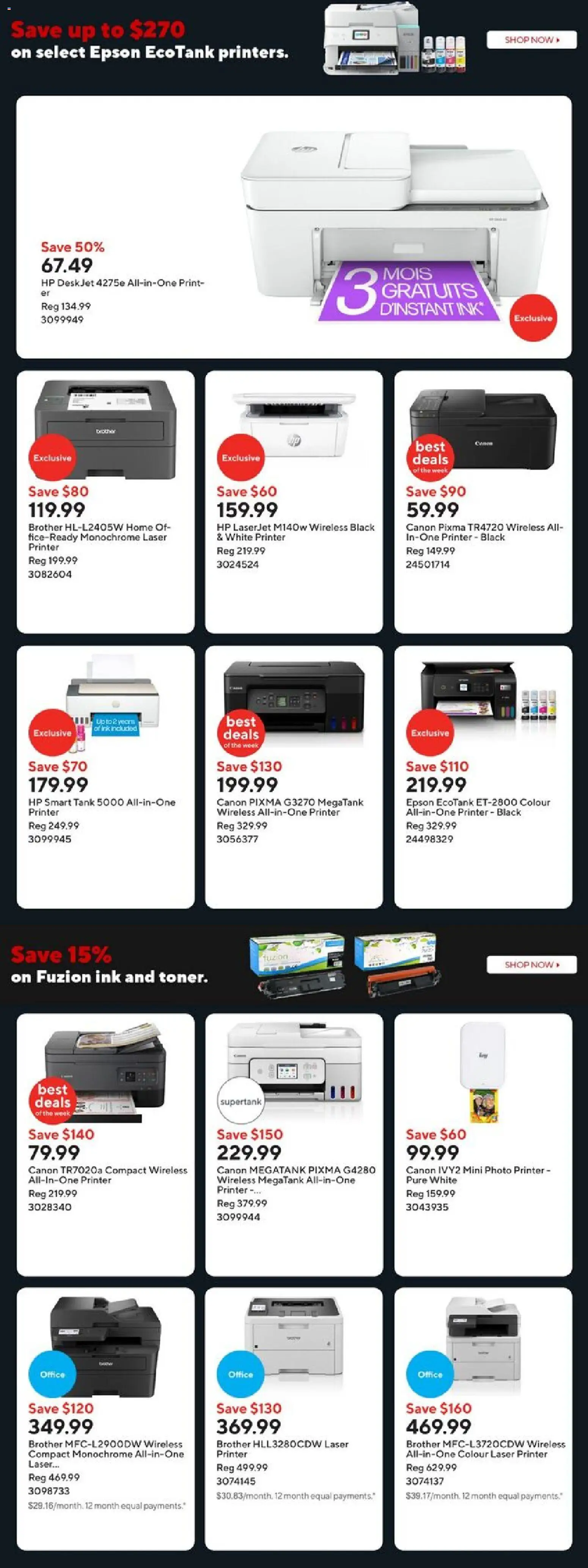 Staples flyer valid from 28.11.2025 | Page: 9 | Products: Printer