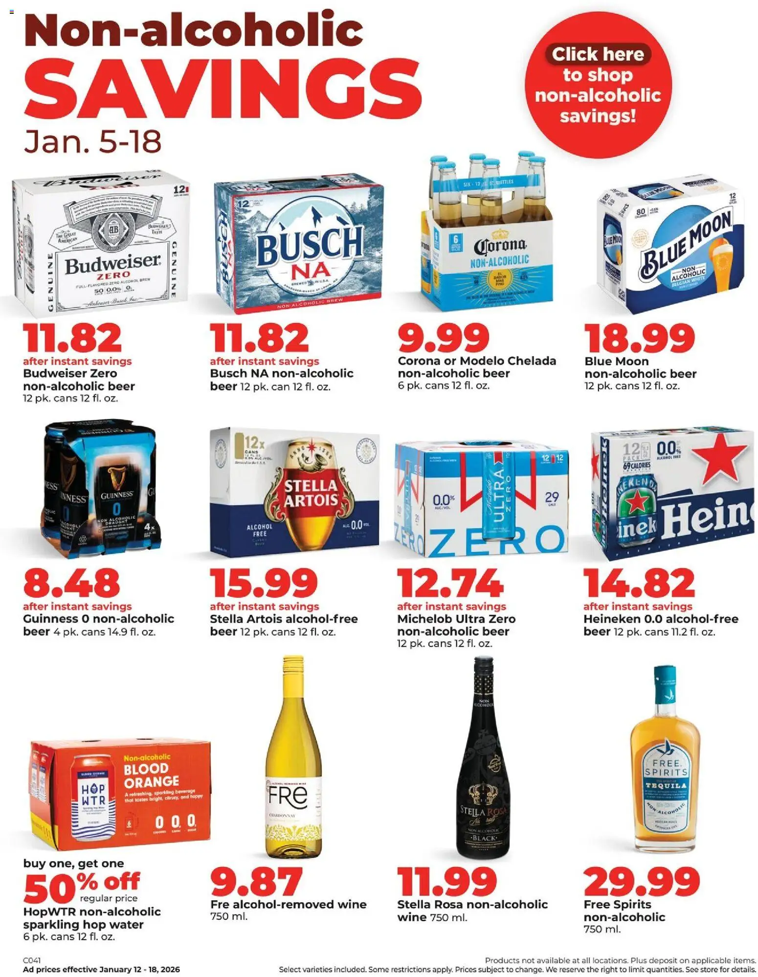 HyVee Weekly Ad - valid from 12.01.2026 | Page: 37 | Products: Wine, Beer, Water