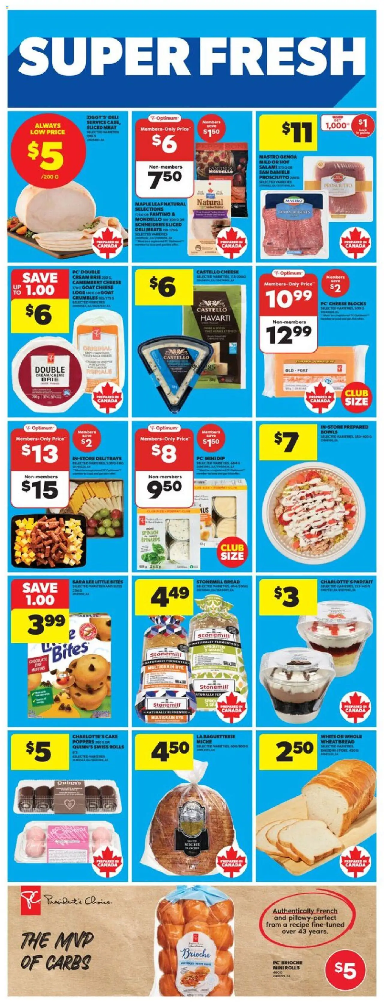 Real Canadian Superstore flyer valid from 18.09.2025 | Page: 21 | Products: PC, Cheese, Chocolate, Salami