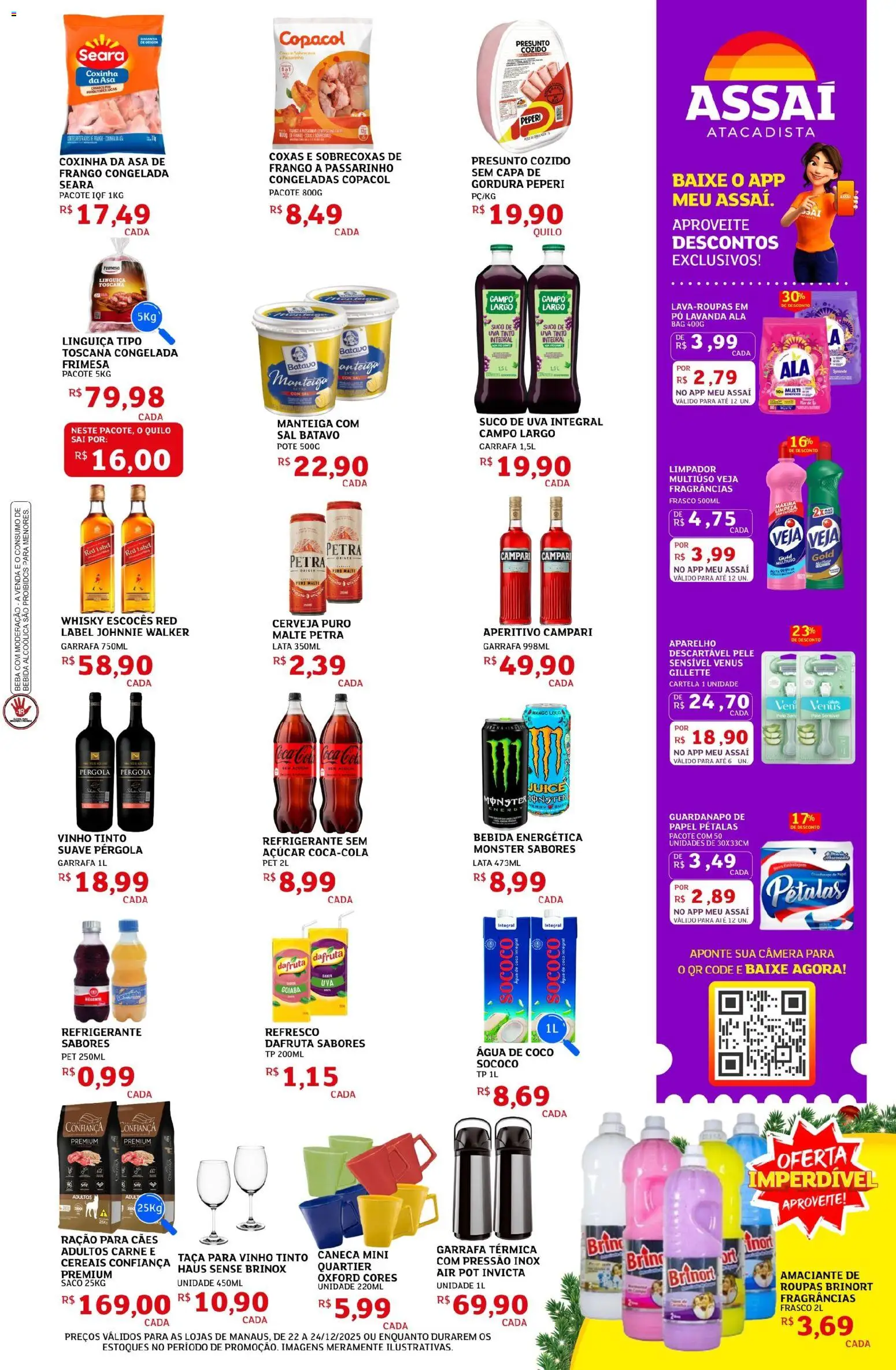 Assaí Atacadista Folheto - válido de 22.12.2025 | Página: 3 | Produtos: Água de coco, Caneca, Cereais, Açúcar