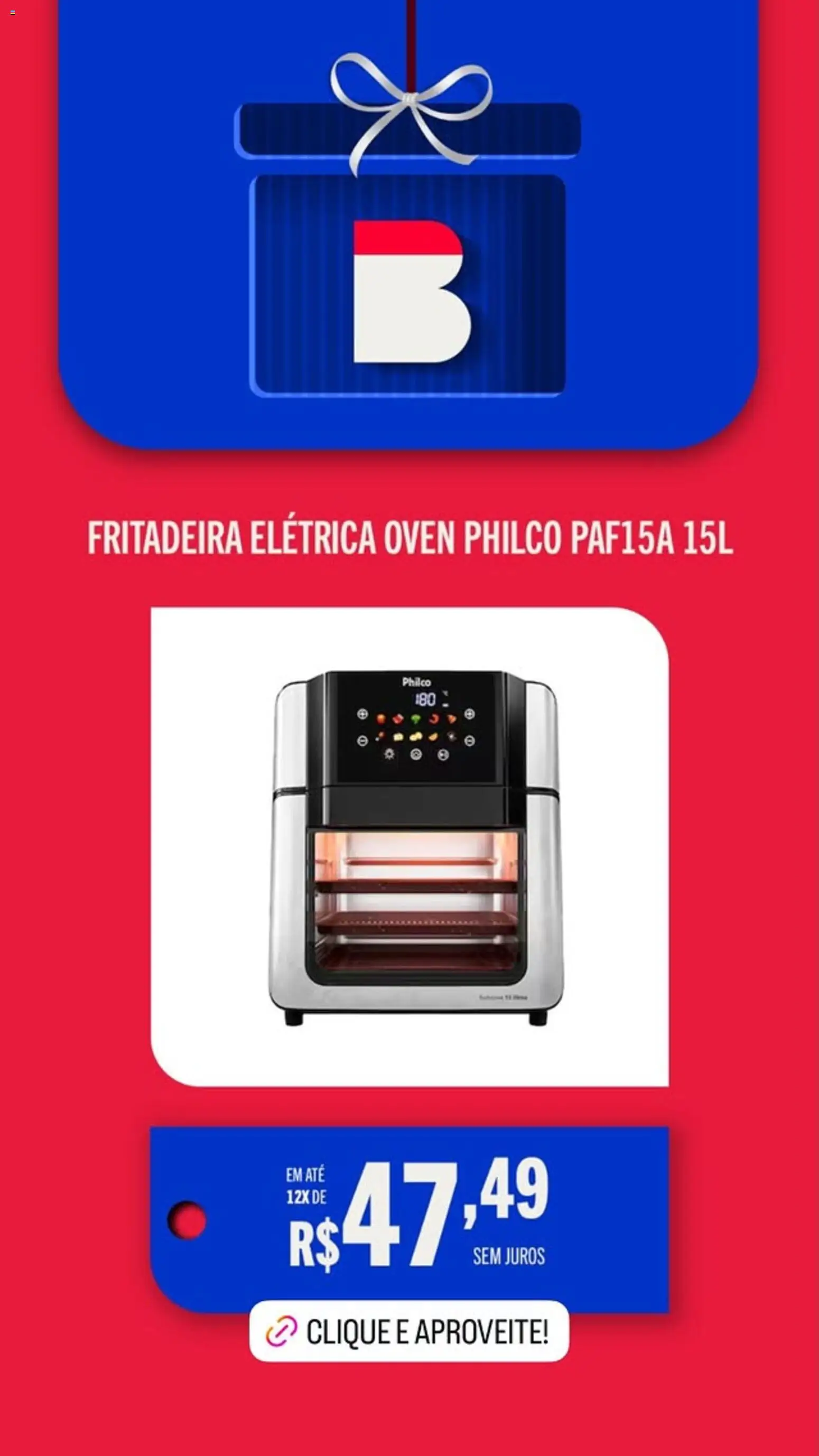 Casas Bahia Folheto - válido de 12.12.2025 | Página: 15 | Produtos: Fritadeira elétrica