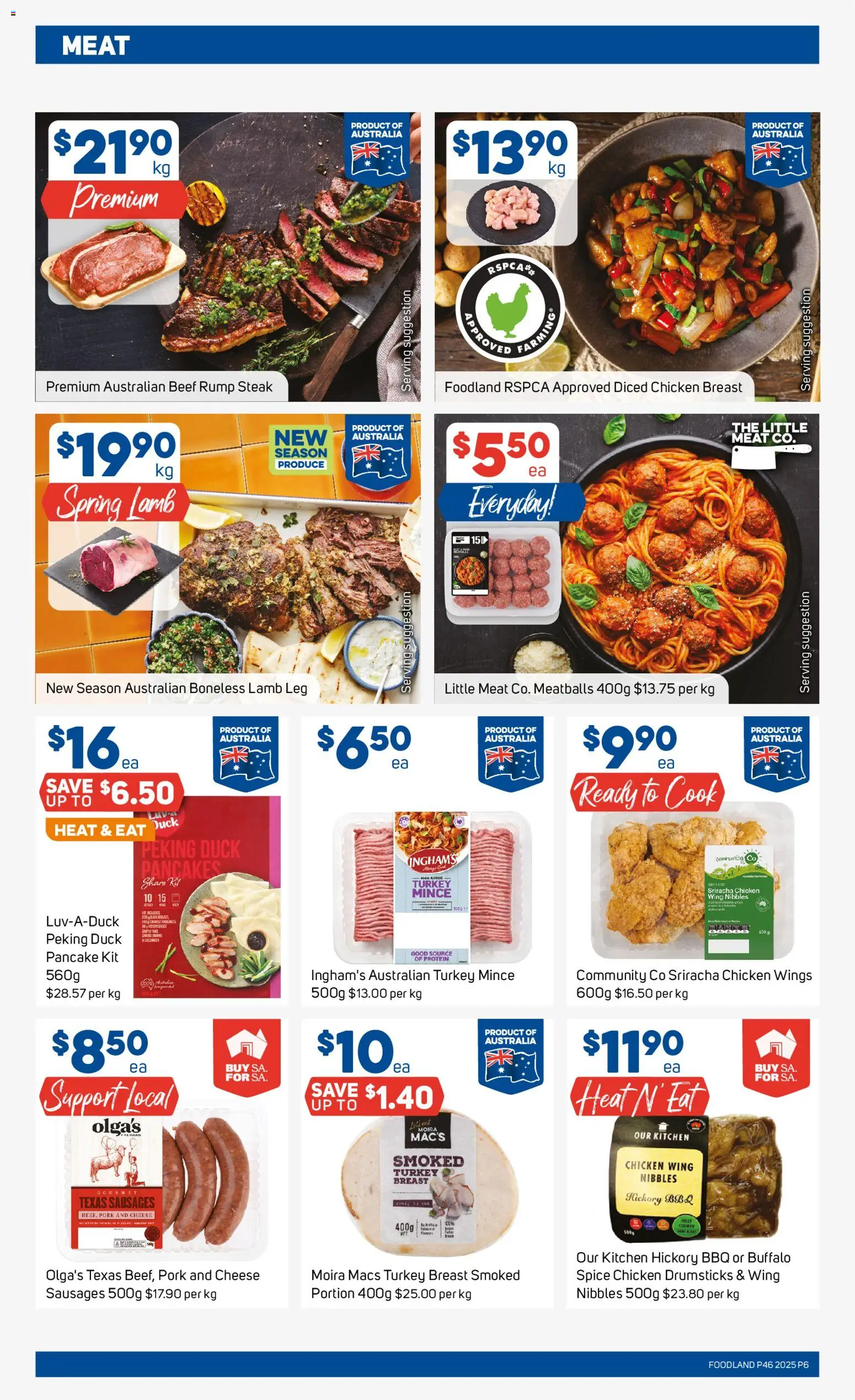 Foodland catalogue - valid from 12.11.2025 | Page: 6 | Products: Cheese, Chicken, Beef, Turkey