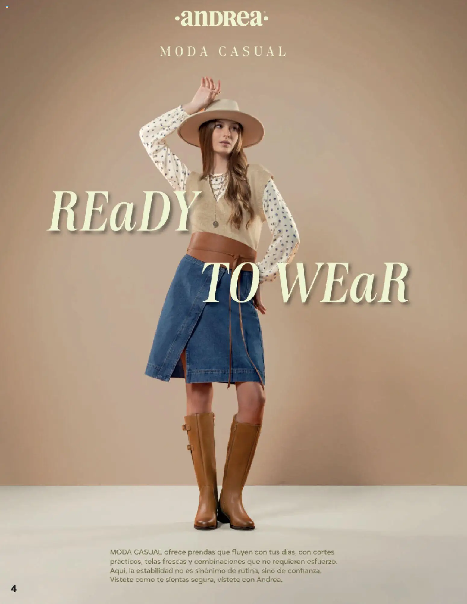 Nuevas ofertas de Andrea válidas en toda la República Mexicana desde el 26.11.2025. ¡Encuentra las mejores ofertas en Andrea catálogo Vestir! | Página: 4 | Productos: Té