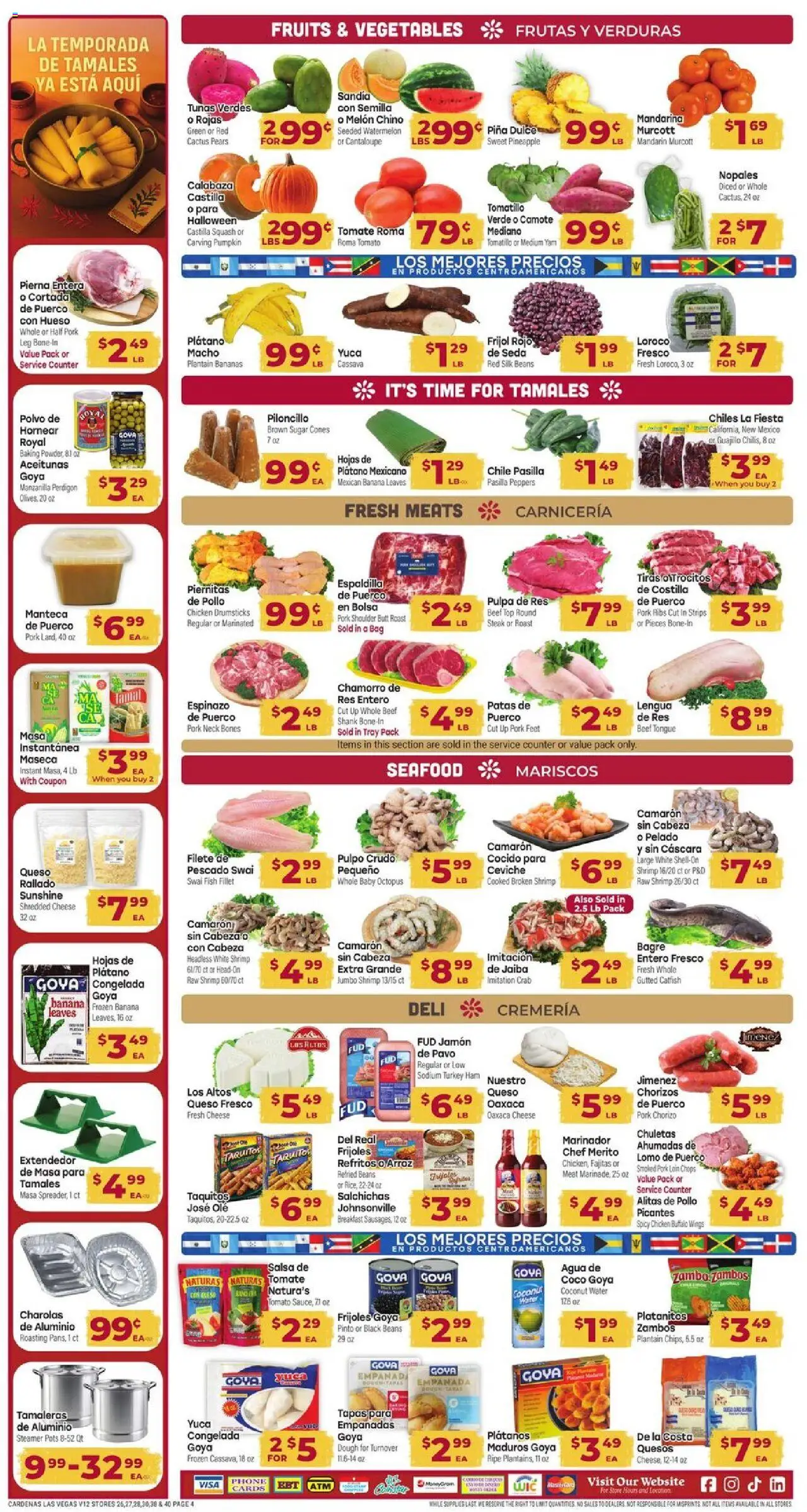 Cardenas Weekly Ad - NV - valid from 08.10.2025 | Page: 4 | Products: Peppers, Watermelon, Melon, Steamer