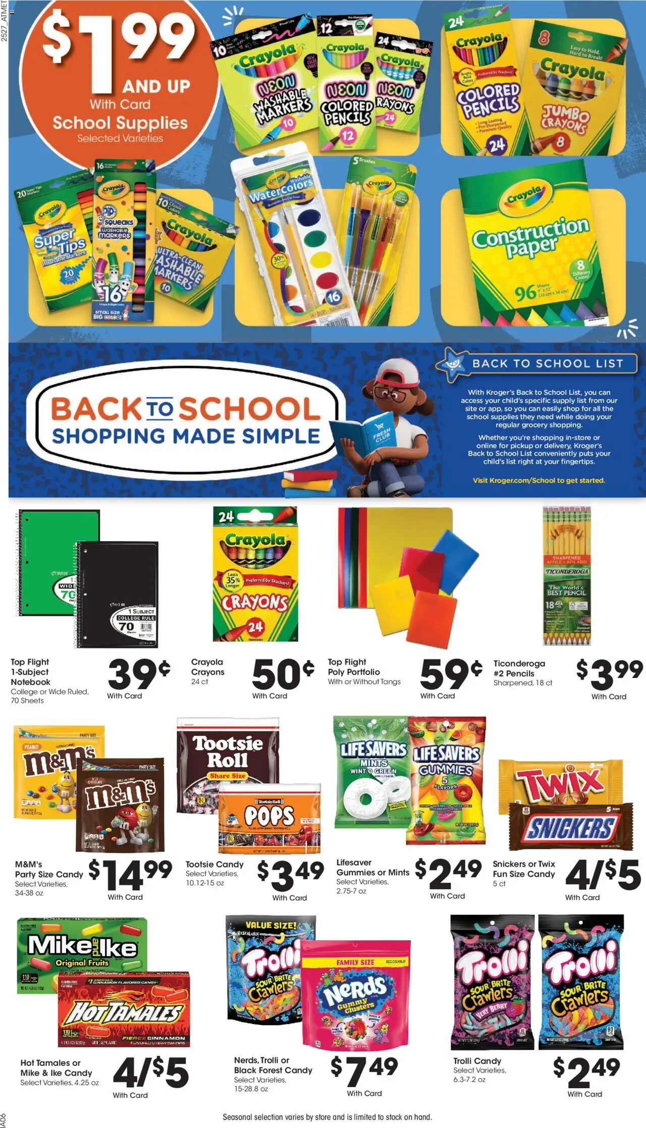 Kroger Weekly Ad - valid from 06.08.2025 | Page: 12 | Products: Brushes, Chocolate, Fruits, Notebook