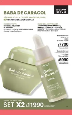 Vista previa Gigot catálogo válido desde el 01.10.2025 | Página: 19 | Productos: Serum, Crema
