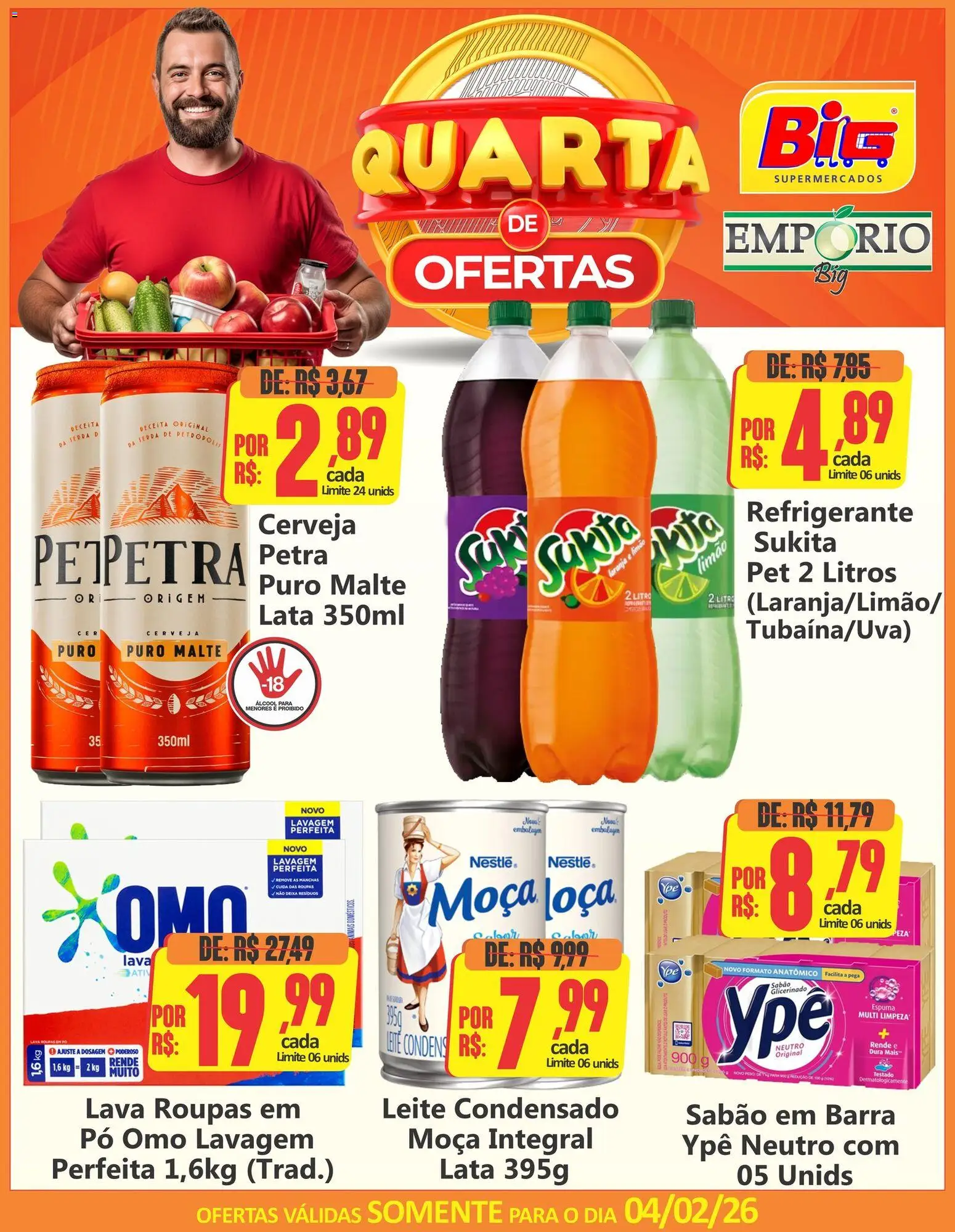 Big Supermercados Folheto - válido de 04.02.2026 | Página: 1