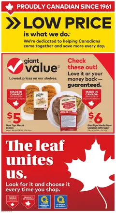 Preview of Giant Tiger Marché Super Cinnamon coffee cake, 500 g from shop Giant Tiger valid from 11.02.2026 | Page: 5