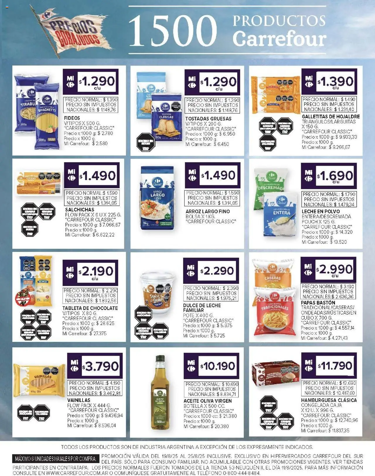 Carrefour ofertas - Chubut │ válido desde el 19.08.2025 | Página: 14 | Productos: Bolsa, Botella, Polvo, Leche