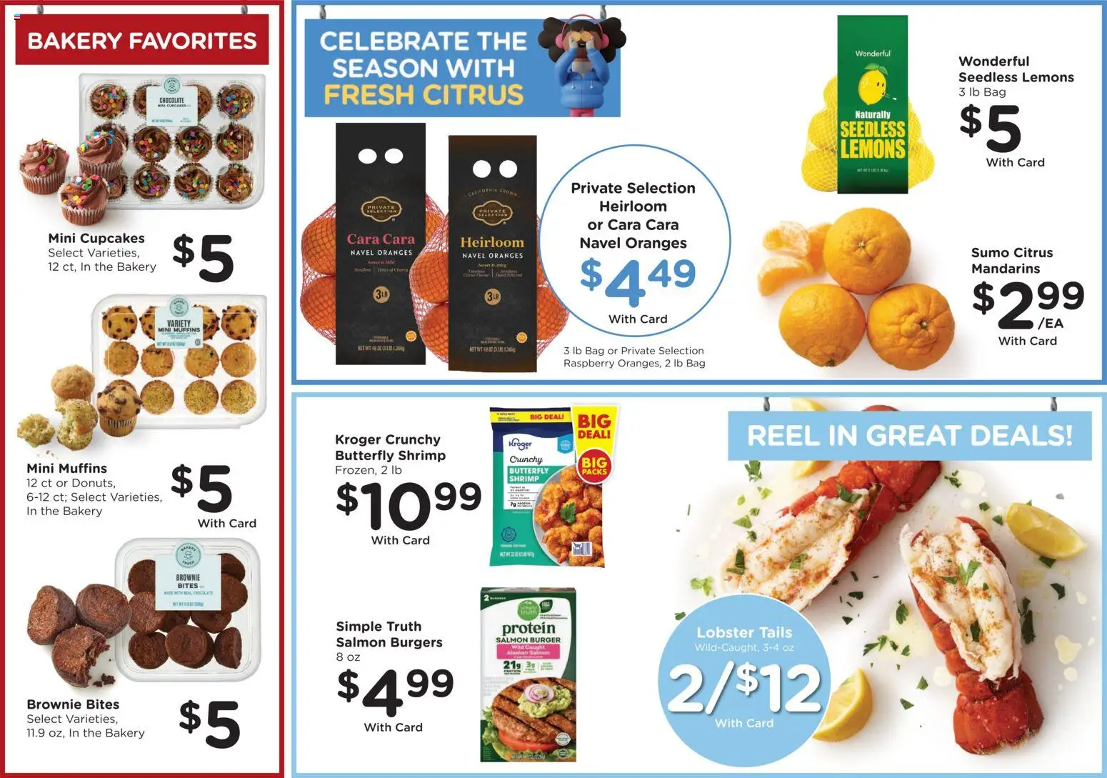 Kroger Weekly Ad - valid from 07.01.2026 | Page: 11 | Products: Chocolate, Oranges, Raspberry, Bag