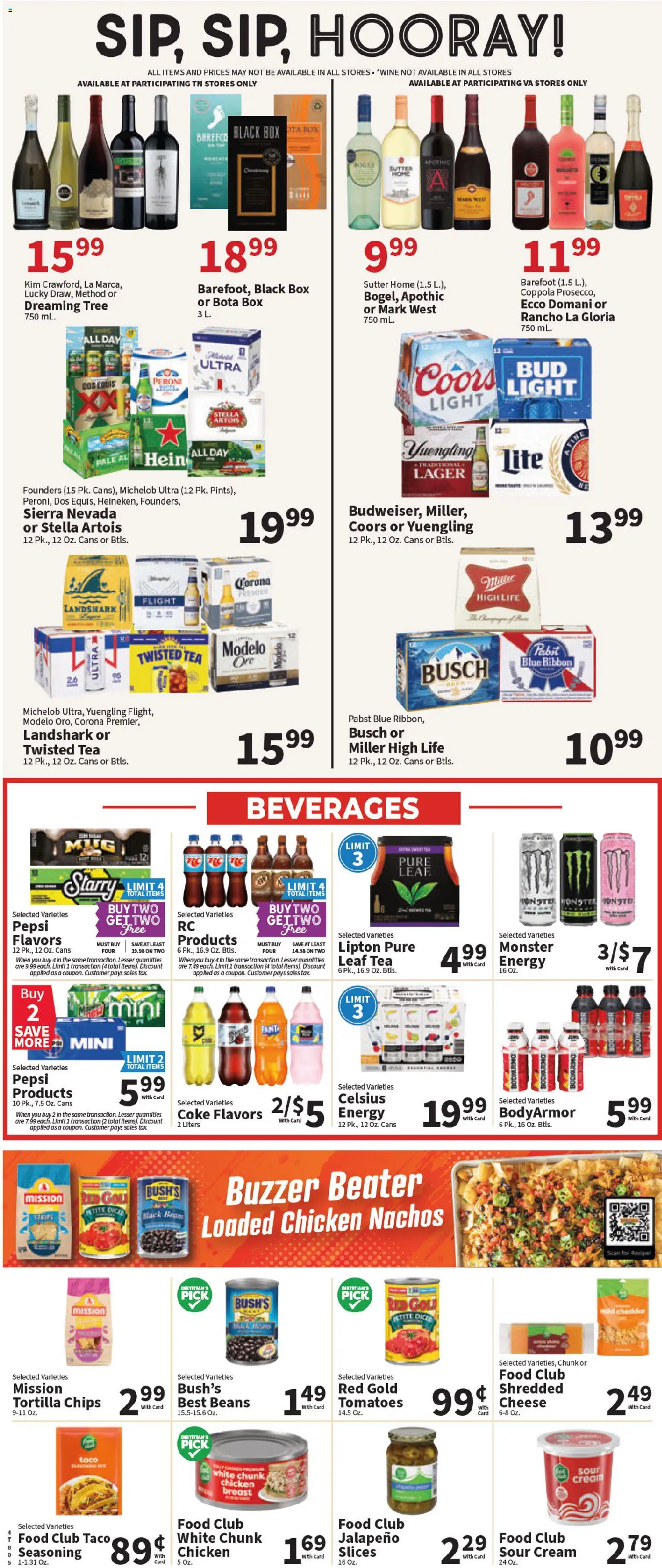 Food City Weekly Ad - valid from 25.03.2026 | Page: 6 | Products: Beater, Cheese, Wine, Tomatoes