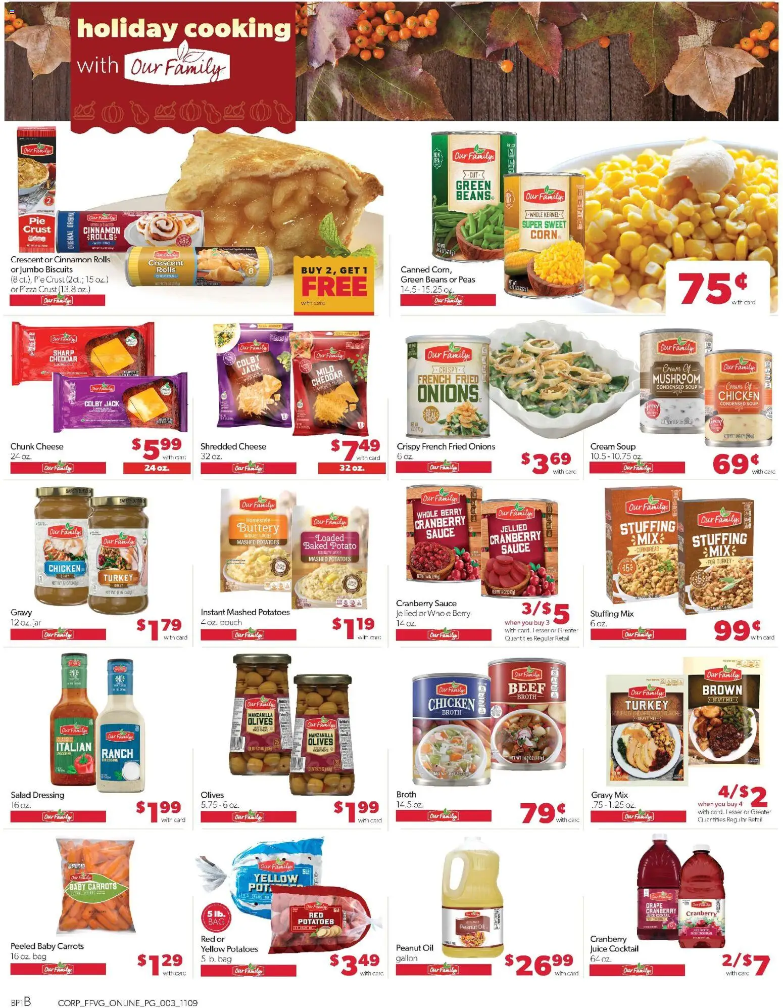 Family Fare Weekly Ad - valid from 09.11.2025 | Page: 9 | Products: Corn, Oil, Salad, Potatoes