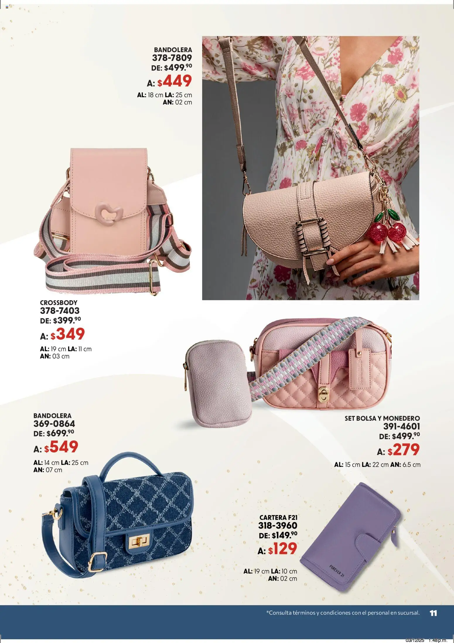 Nuevas ofertas de Andrea válidas en toda la República Mexicana desde el 07.12.2025. ¡Encuentra las mejores ofertas en Andrea catálogo Accesorízate esta Navidad! | Página: 11 | Productos: Bolsa, Monedero