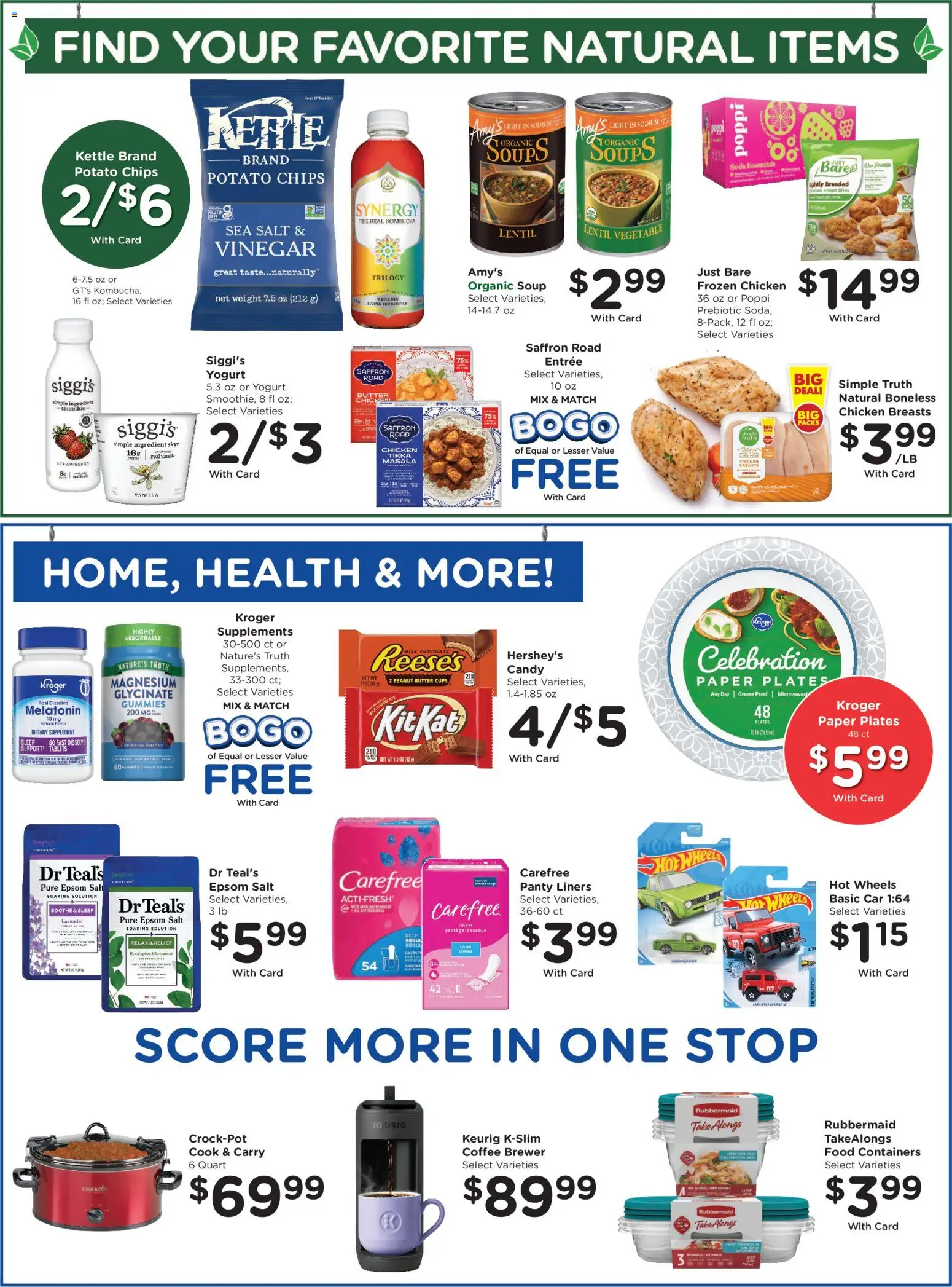 Kroger Weekly Ad - valid from 18.03.2026 | Page: 8 | Products: Magnesium, Chips, Epsom Salt, Salt