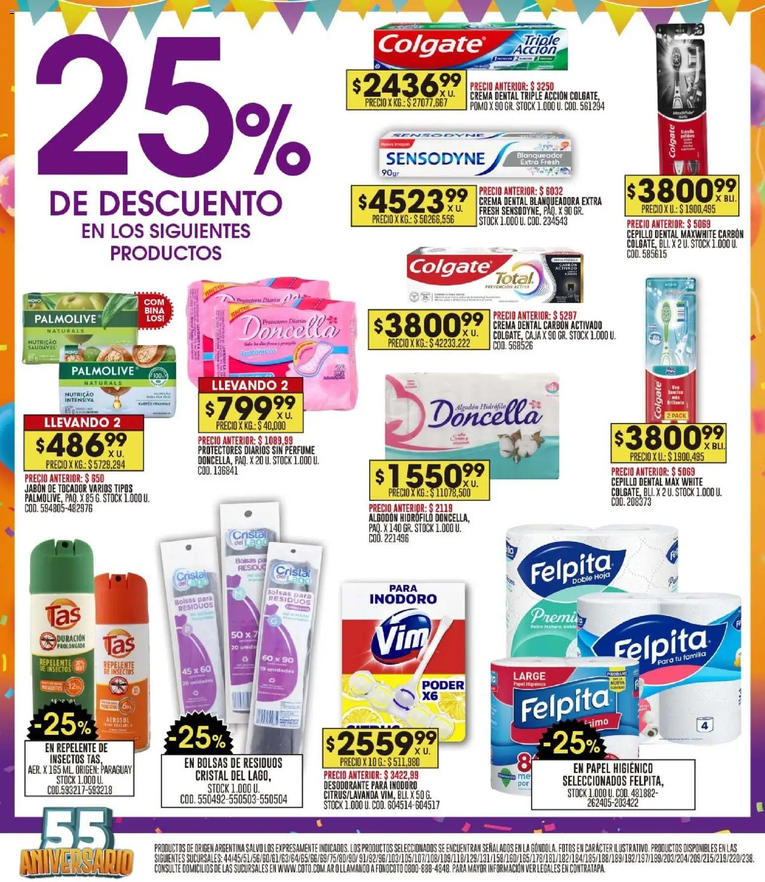 Coto - Ofertas │ válido desde el 27.10.2025 | Página: 16 | Productos: Inodoro, Jabón, Desodorante, Crema