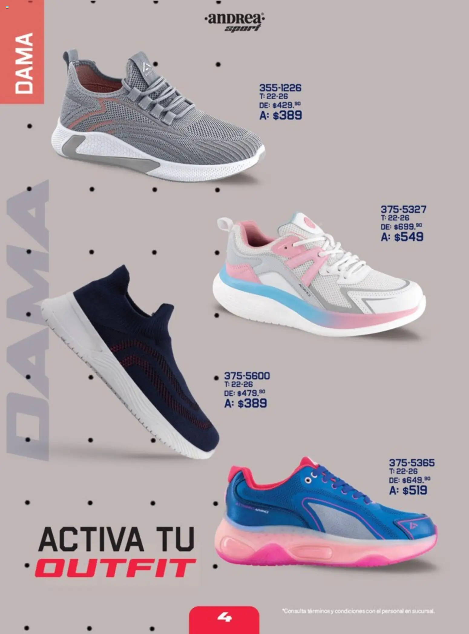 Nuevas ofertas de Andrea válidas en toda la República Mexicana desde el 23.11.2025. ¡Encuentra las mejores ofertas en Andrea catálogo Active Zone! | Página: 4