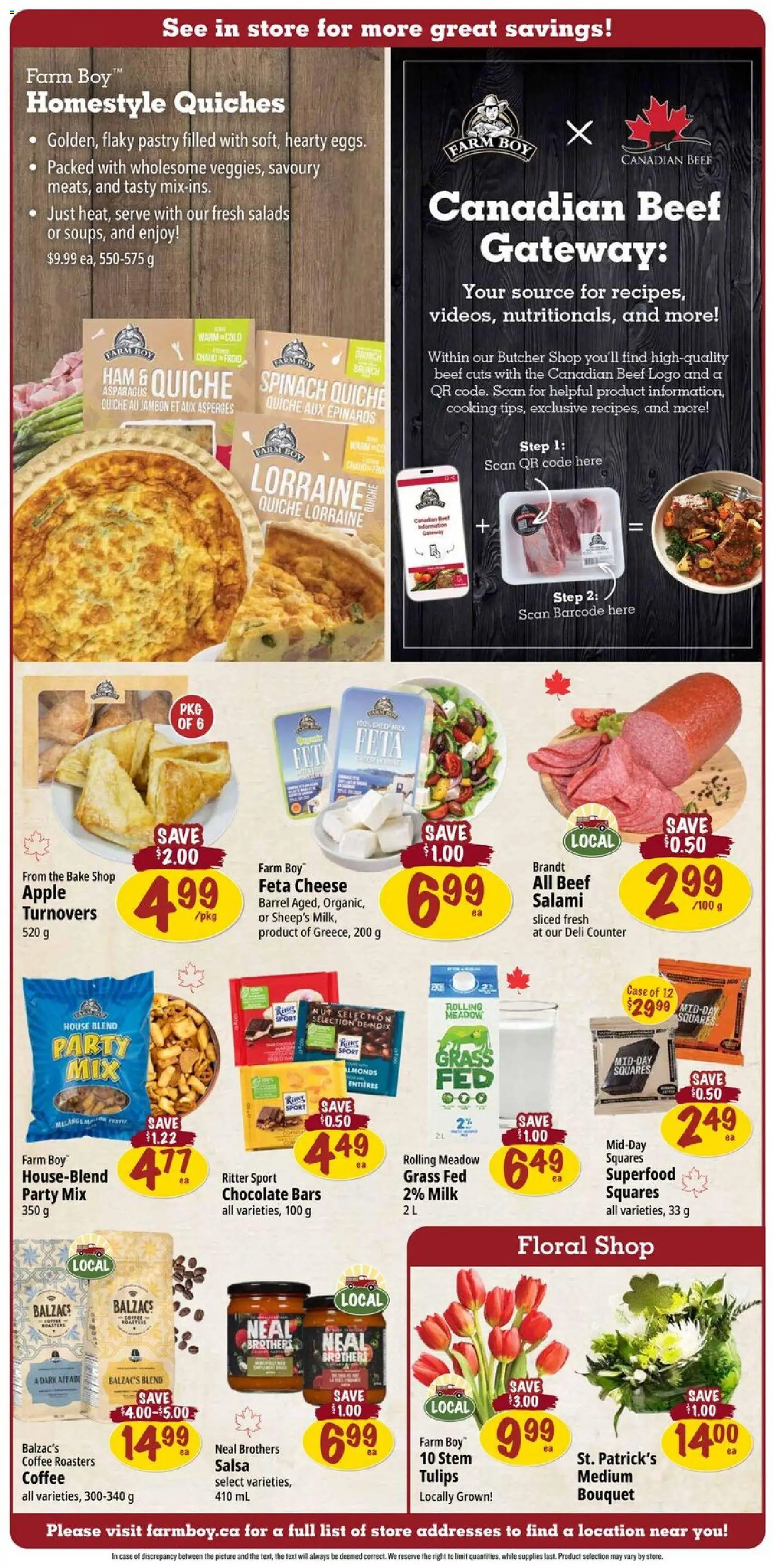 Farm Boy flyer valid from 12.03.2026 | Page: 3 | Products: Beef, Case, Cheese, Salami