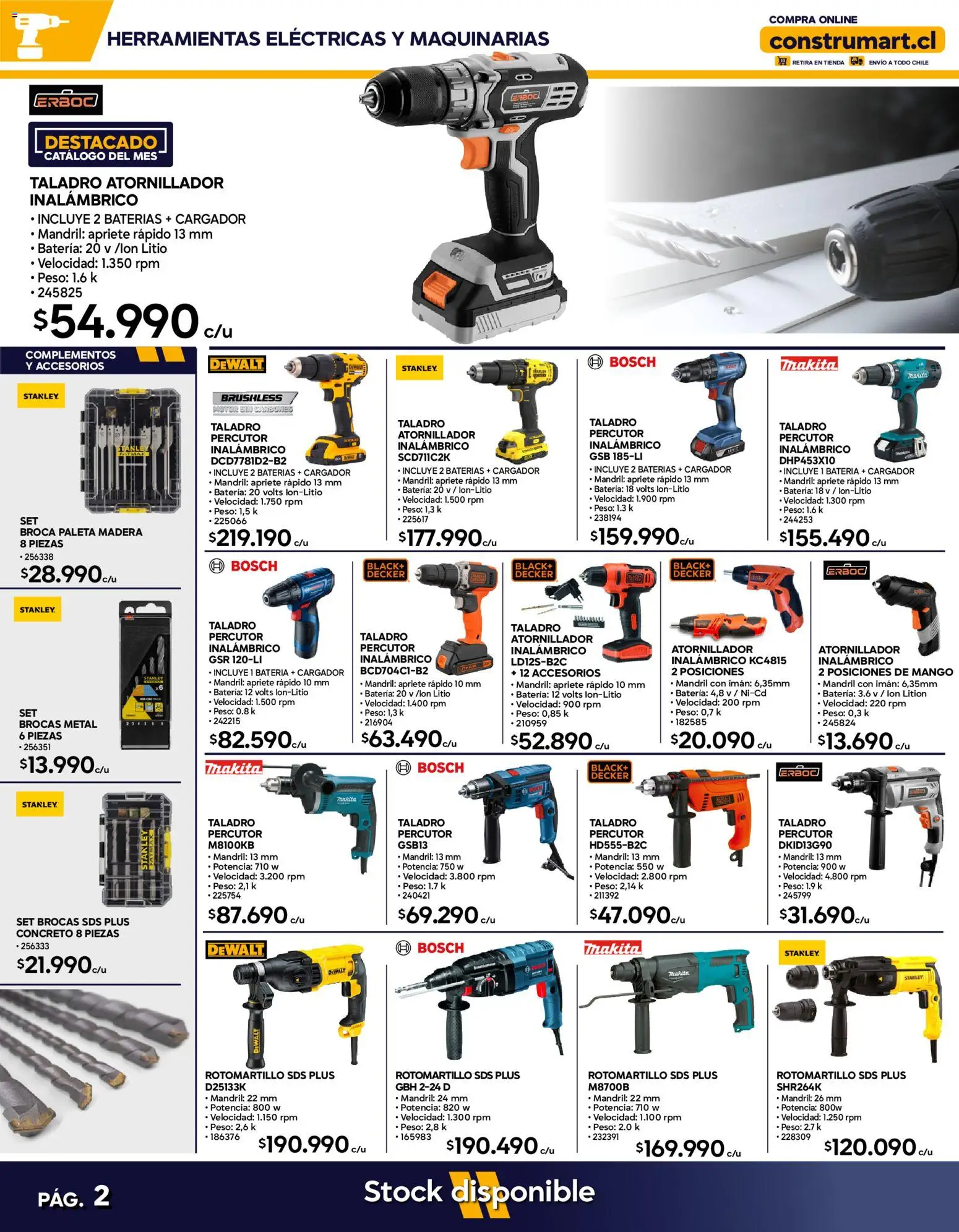Construmart Ofertas │ válido desde el 01.03.2026 | Página: 2 | Productos: Mango, Peso, Cargador, Batería