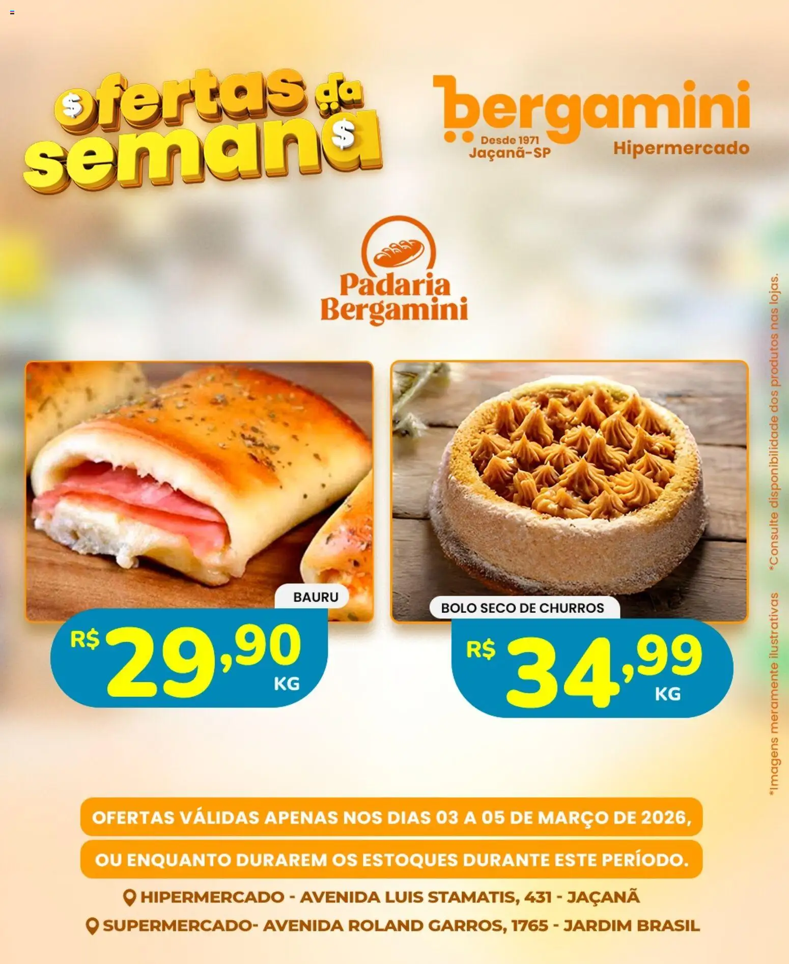 Supermercado Bergamini Folheto - válido de 03.03.2026 | Página: 19 | Produtos: Bolo