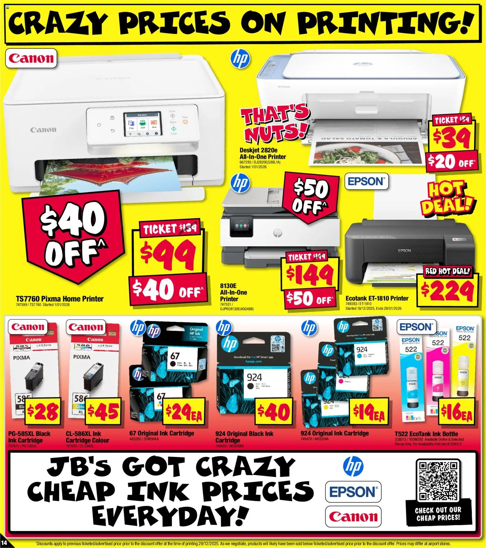 JB Hi-Fi catalogue - valid from 08.01.2026 | Page: 14 | Products: Nuts, Printer