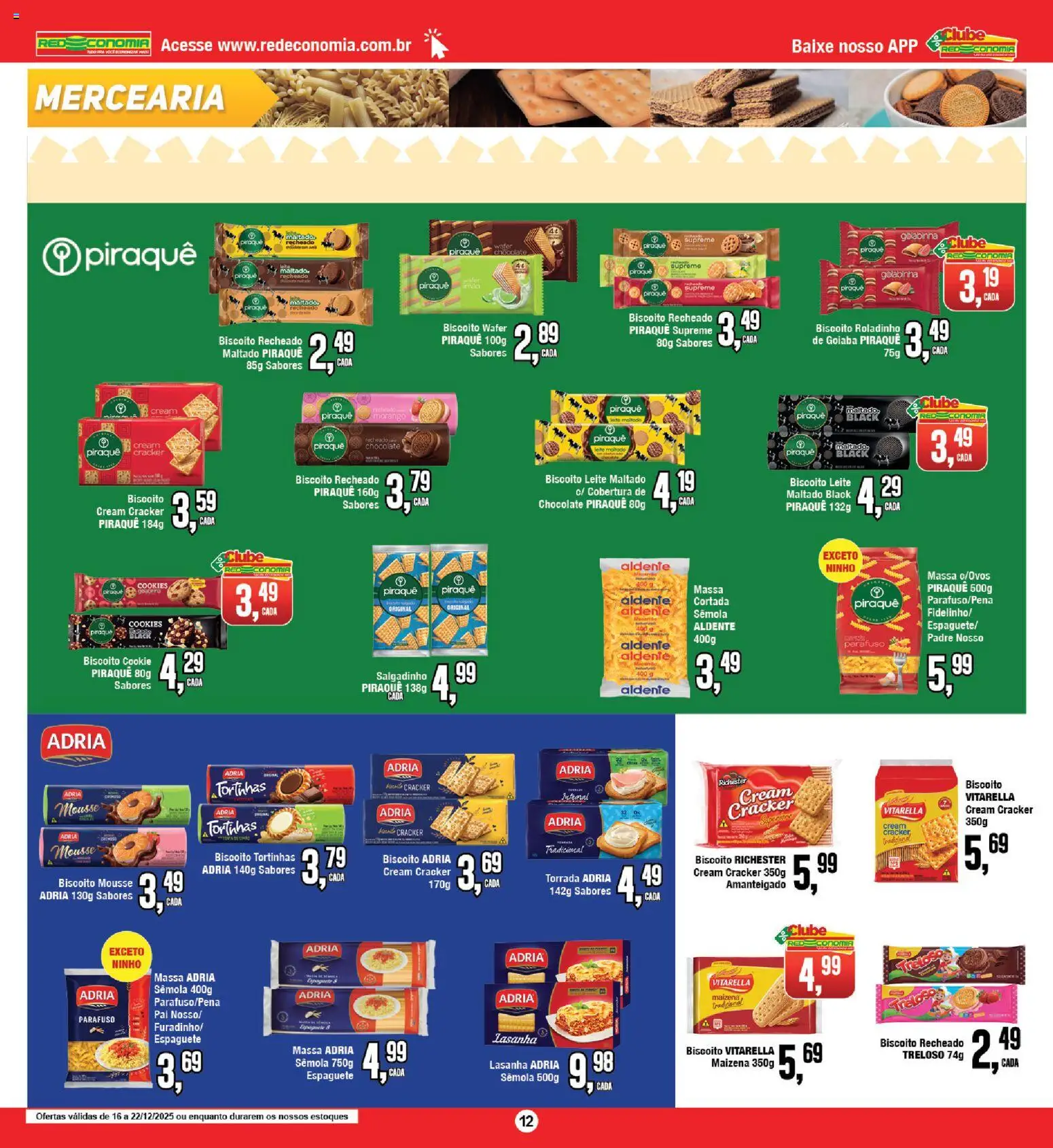 RedEconomia Folheto - válido de 16.12.2025 | Página: 12 | Produtos: Mousse, Leite, Chocolate, Massa