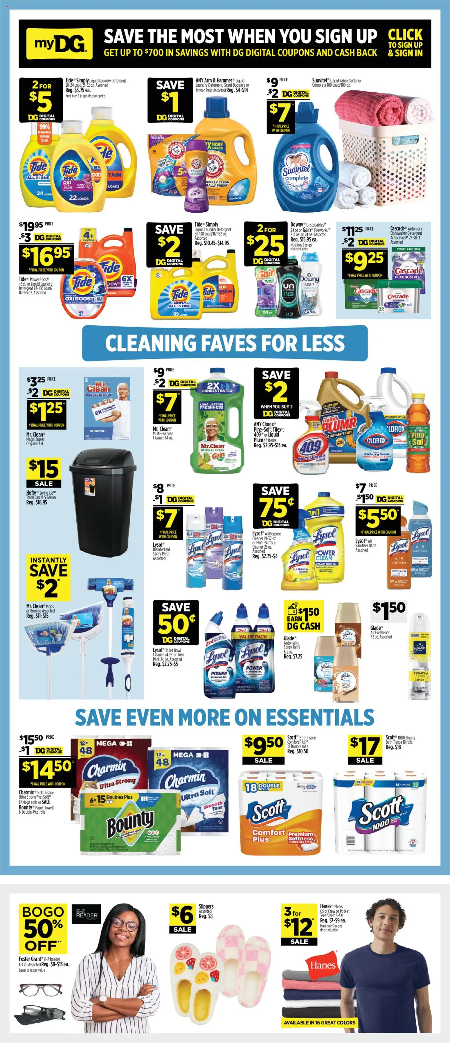 Dollar General Weekly Ad - valid from 01.03.2026 | Page: 10 | Products: Bath, Fabric softener, Detergent, Dishwasher